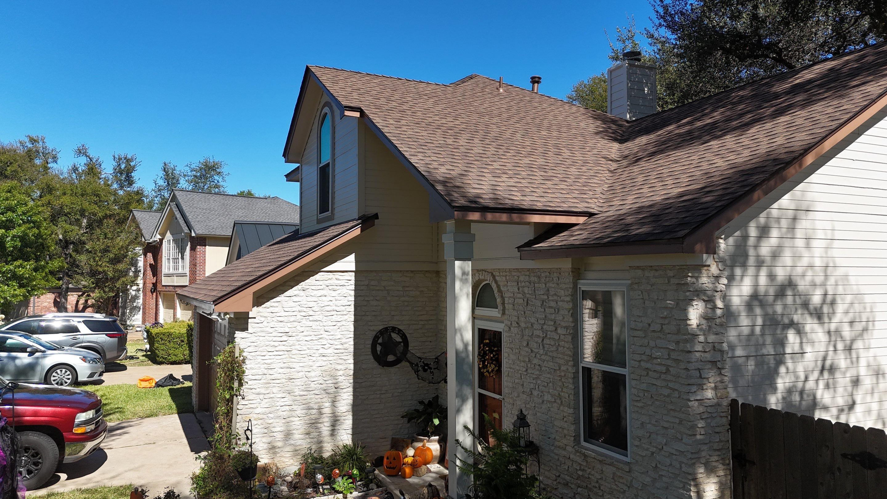Residential Roof Replacement using GAF - HDZ - Barkwood by Action Exteriors Austin