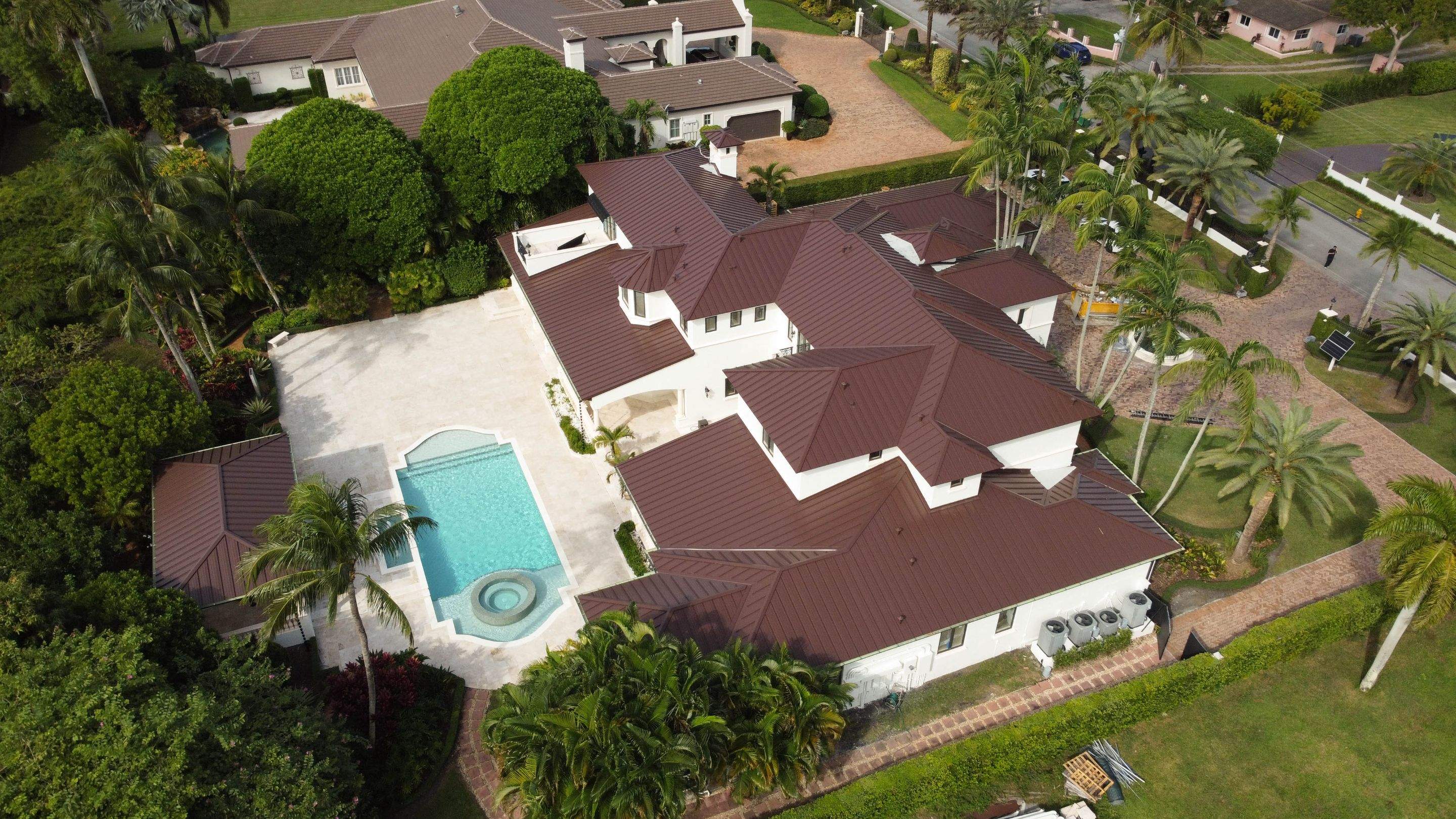 Metal Roof - Galvalume - Mansard Brown by Istueta Roofing