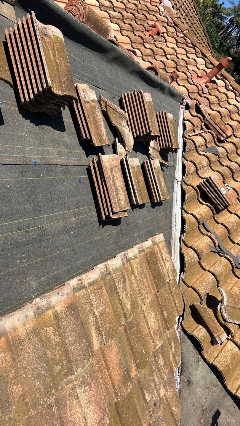Clay Tile Roof Repair and Underlayment Replacement in Bonita by Reliable Roofing San Diego Inc.