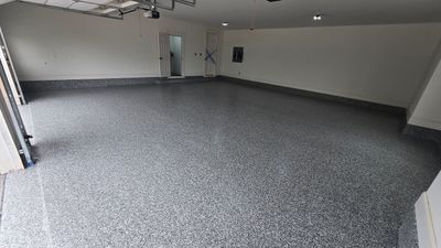 Garage transformation using Wombat flake