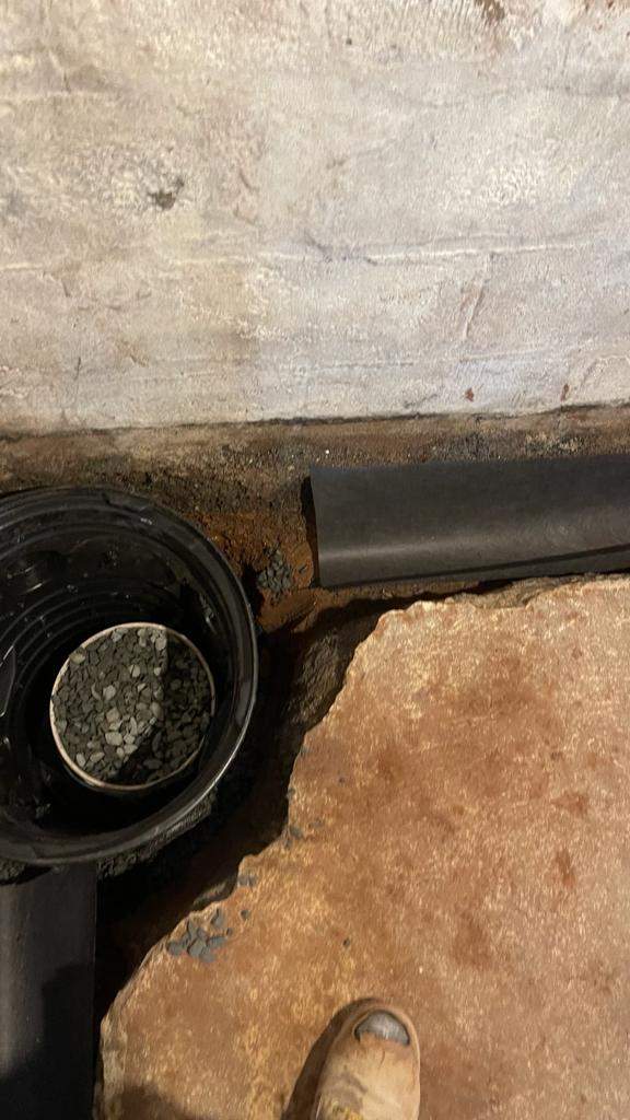 Interior French Drain Job in Lyndhurst, NJ by Pure Service Pro, LLC 