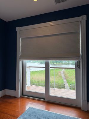 Natural and Honeycomb Shade Installation - Deale