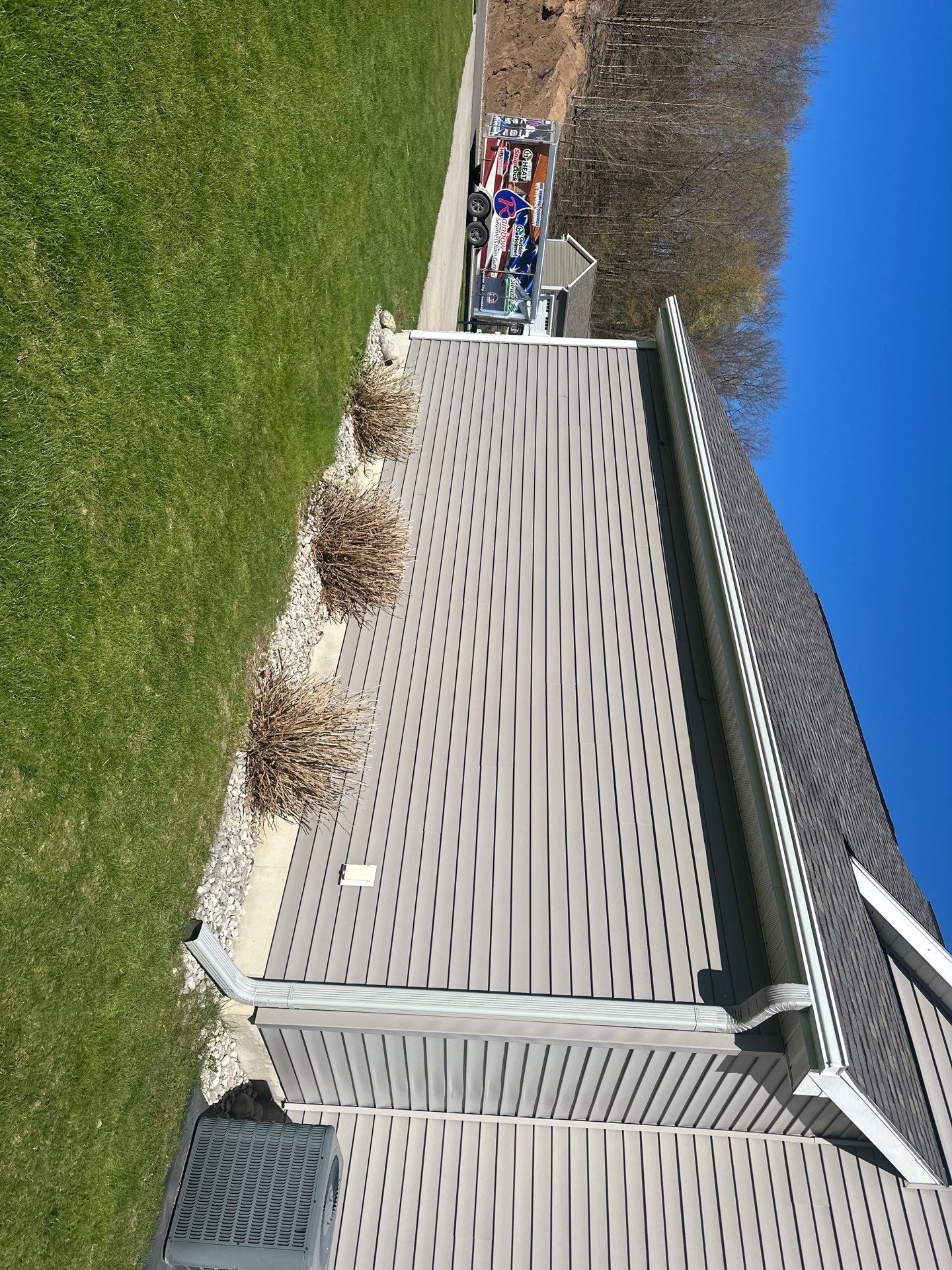 Gutter and Downspout Installation for Traverse City Residential Home by Rainbow Seamless Systems