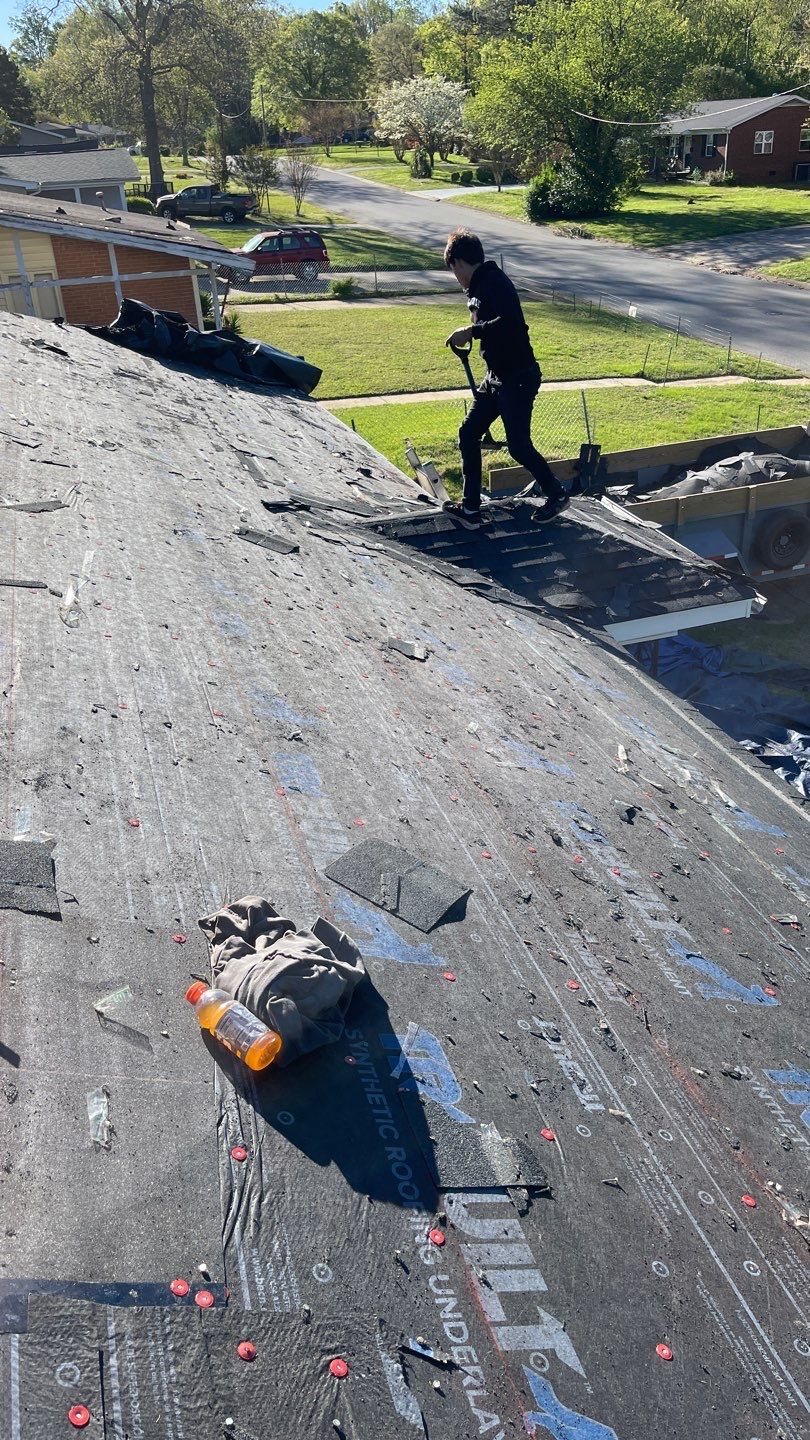Roof replacement and interior repair by hail damage by Just Brilliant Restoration JBR