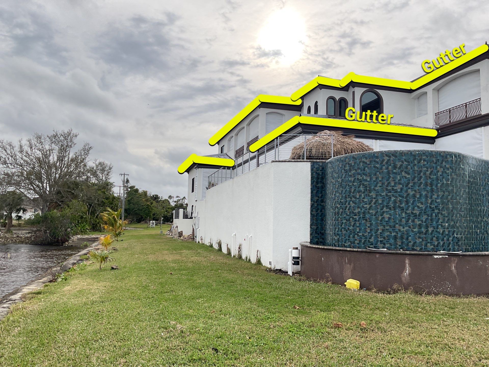 Brown Seamless Gutters using Royal Brown in Fort Myers FL by Gutter Professors