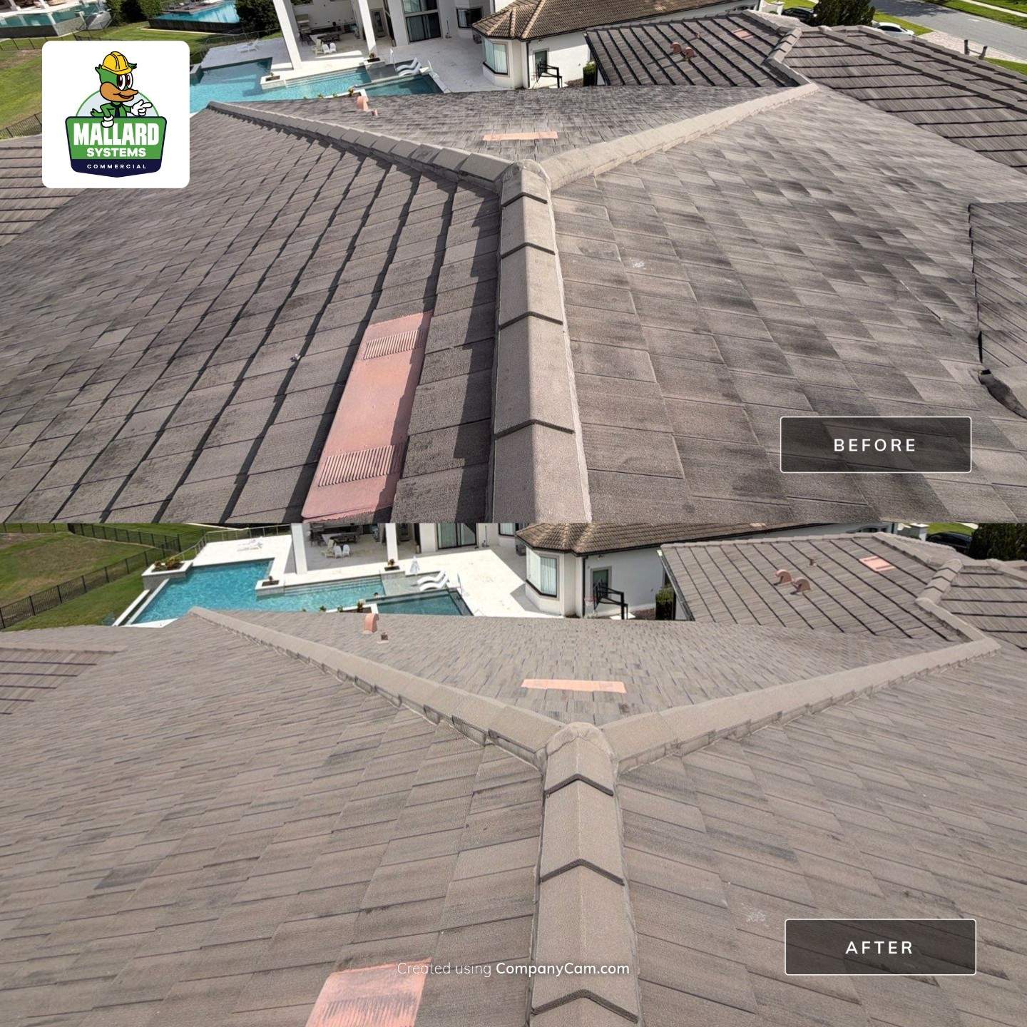 Tile Roof Cleaning by Mallard Systems