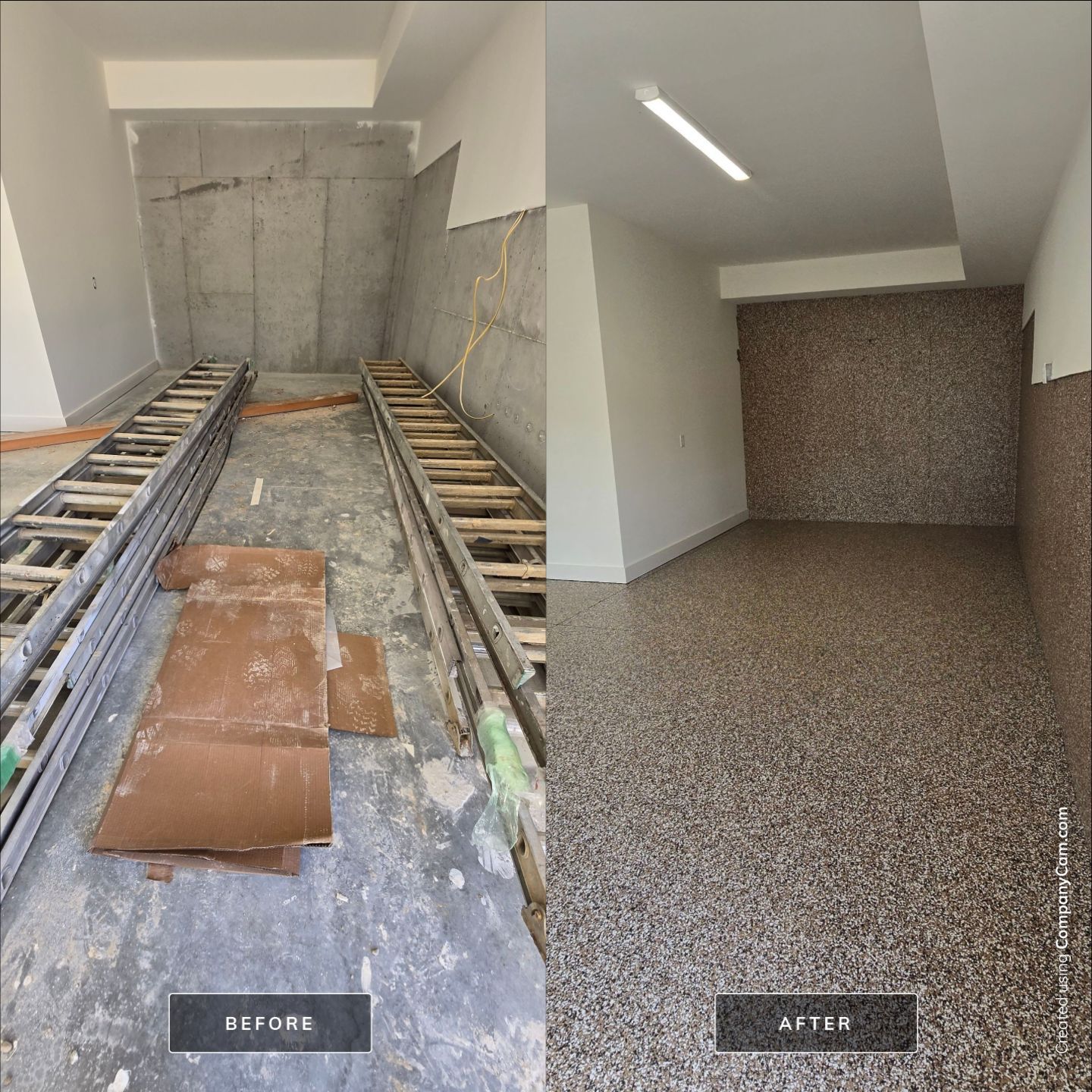 Garage & Porch Upgrade Using Mocha Match & Obsidian  by Elite Floor Solutions