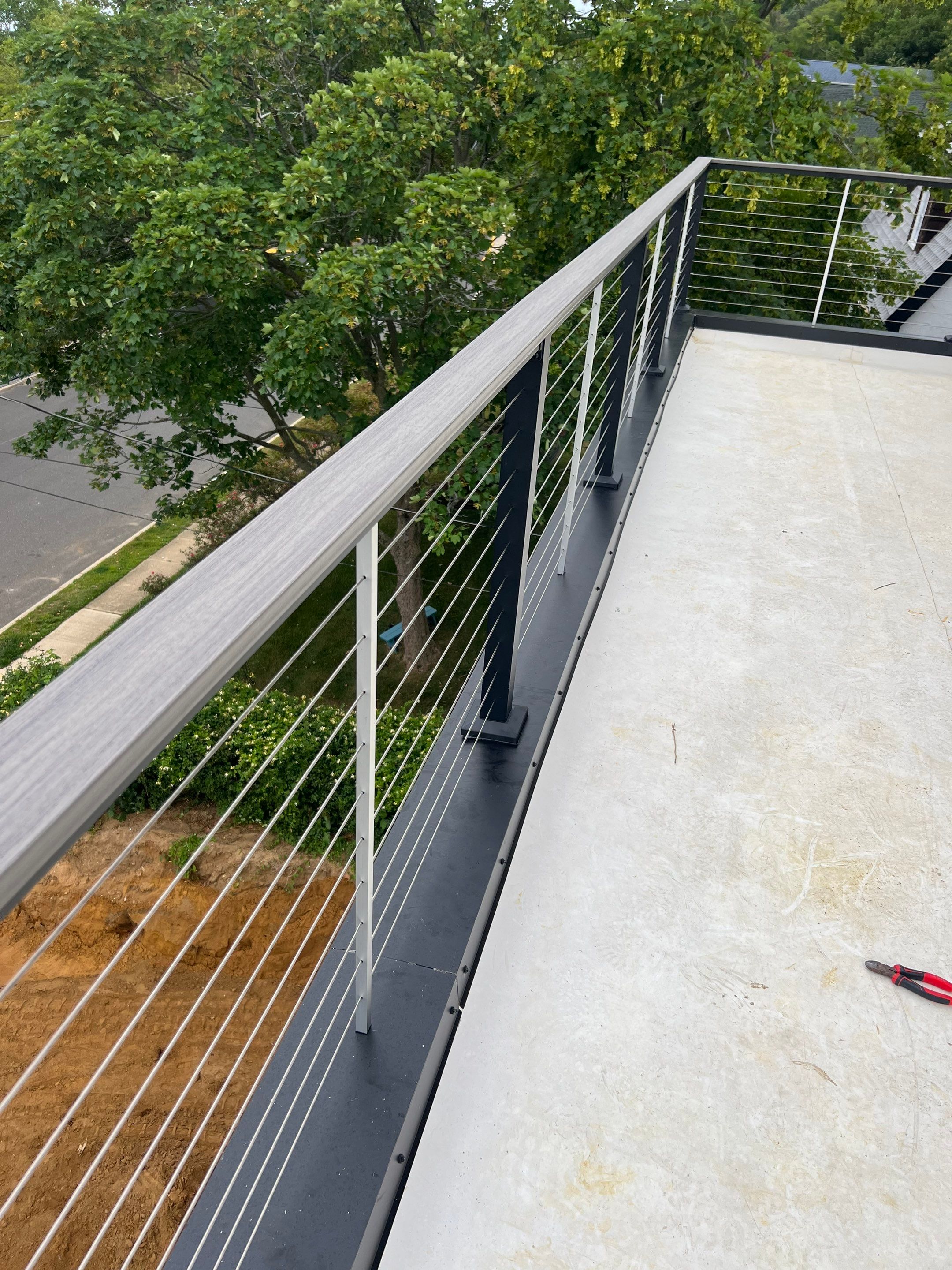 Railing install In the Highlands  by deck guardian