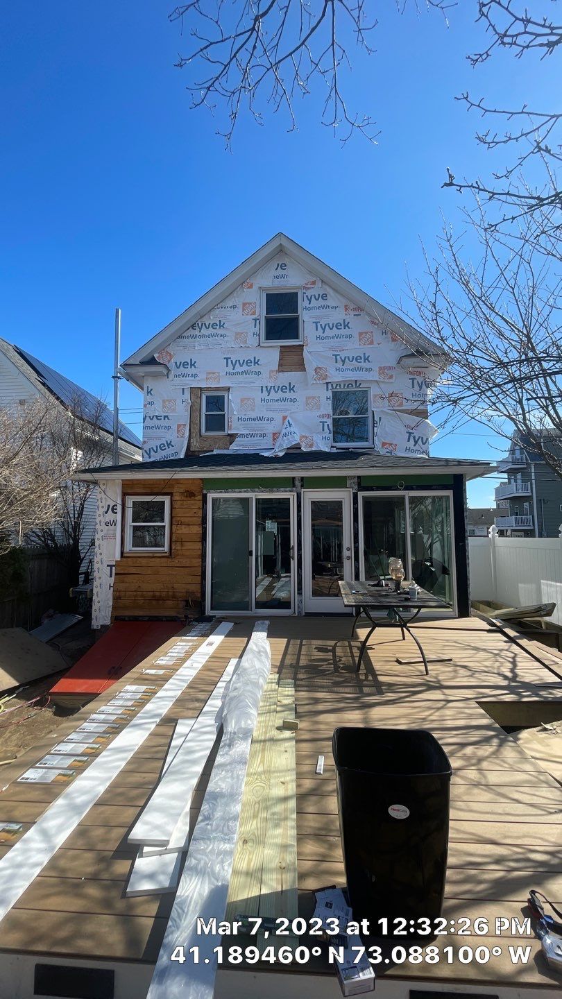 Siding Installation using Hardie Plank Aged Pewter by A Plus Exterior