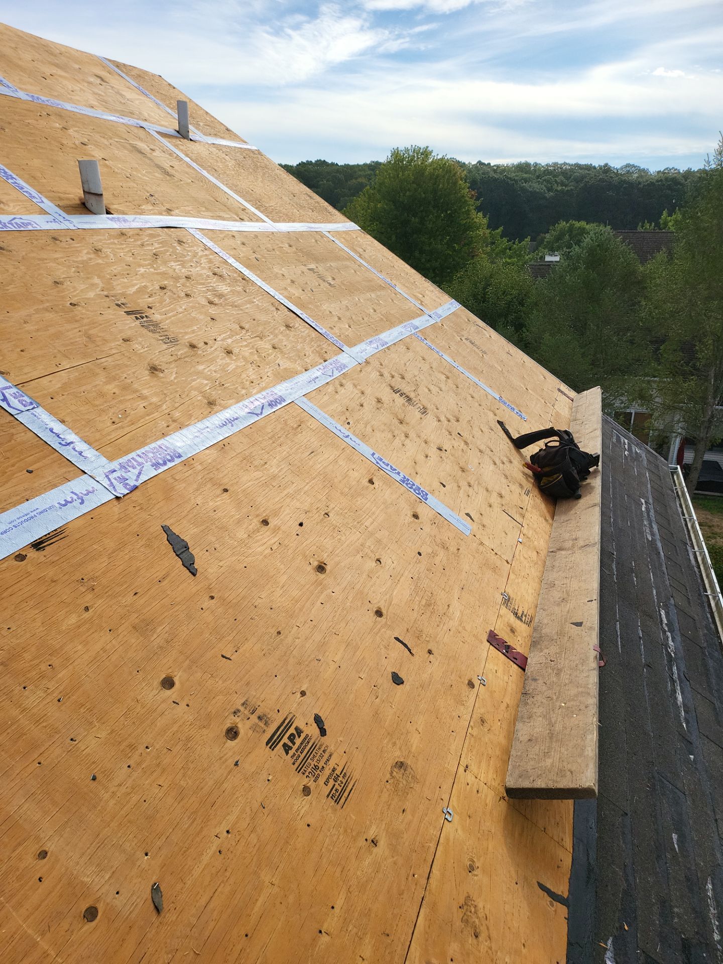 Residential Roofing Installation using Owens Corning Duration Driftwood by A Plus Exterior
