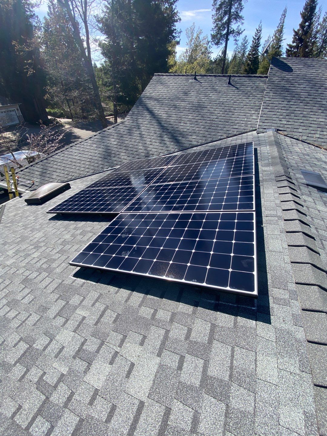 Attic Insulation, Roofing, and Solar for this in-town home by Byers Enterprises 