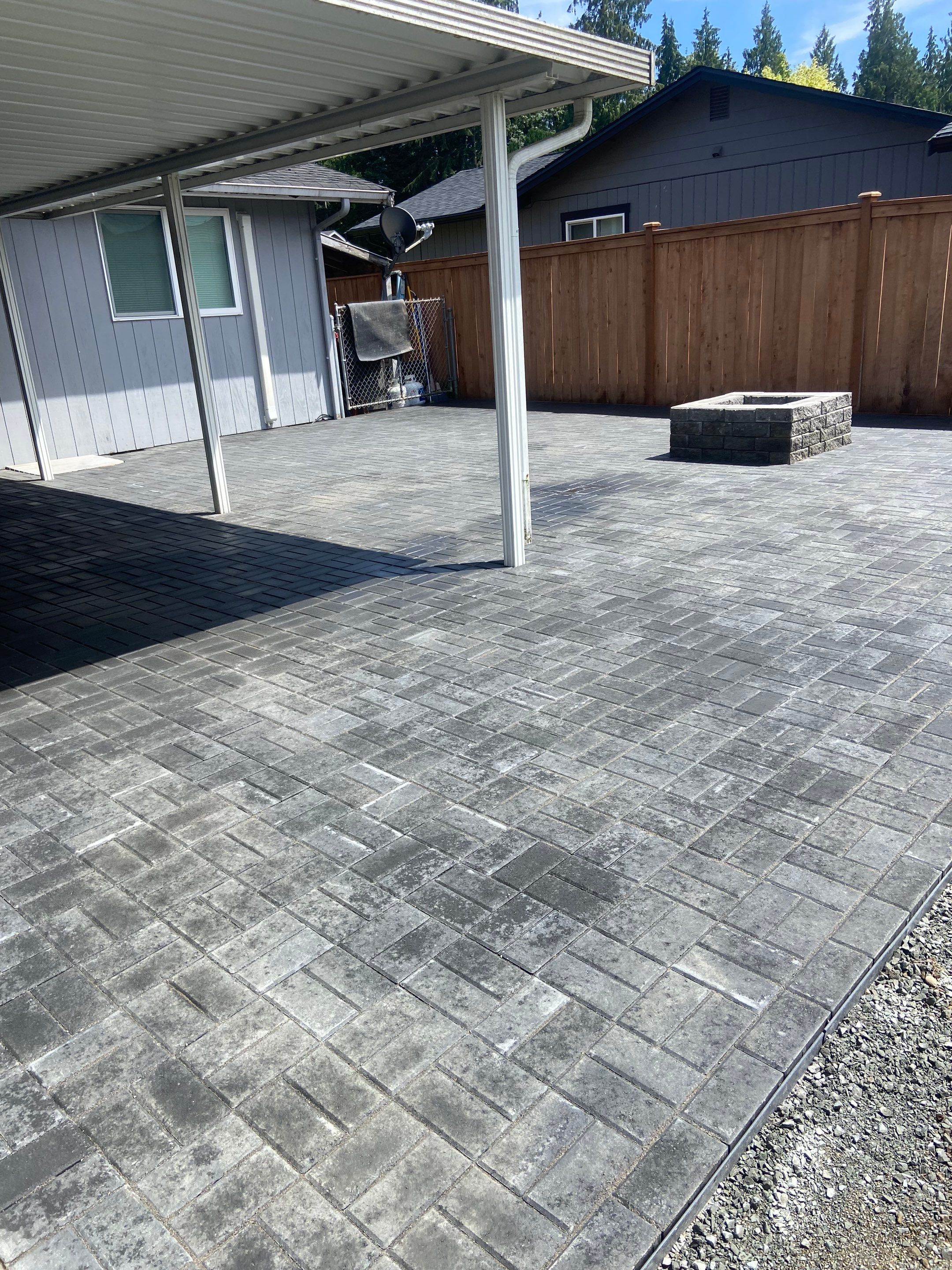 Connie G. Pavers Patio and Gravel Driveway by Jireh Asphalt & Concrete Inc 
