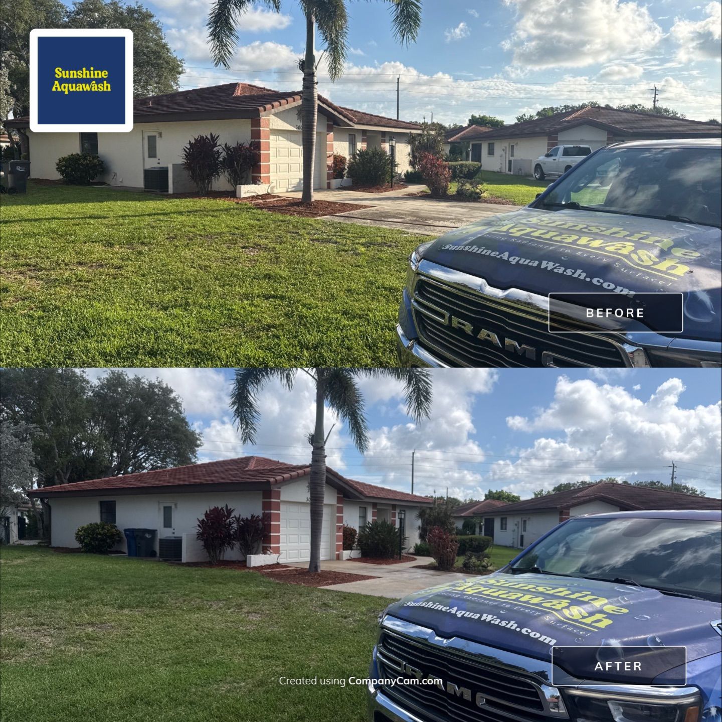 Tile Roof, Driveway & Patio Cleaning – Vivienda at Bradenton I by Sunshine AquaWash