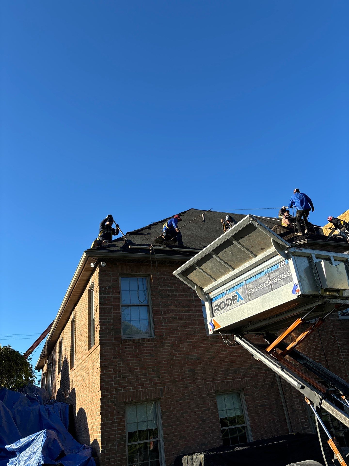 Residential Roofing Installation using Timberline HDZ Shingles - Appalachian Sky by RoofX 