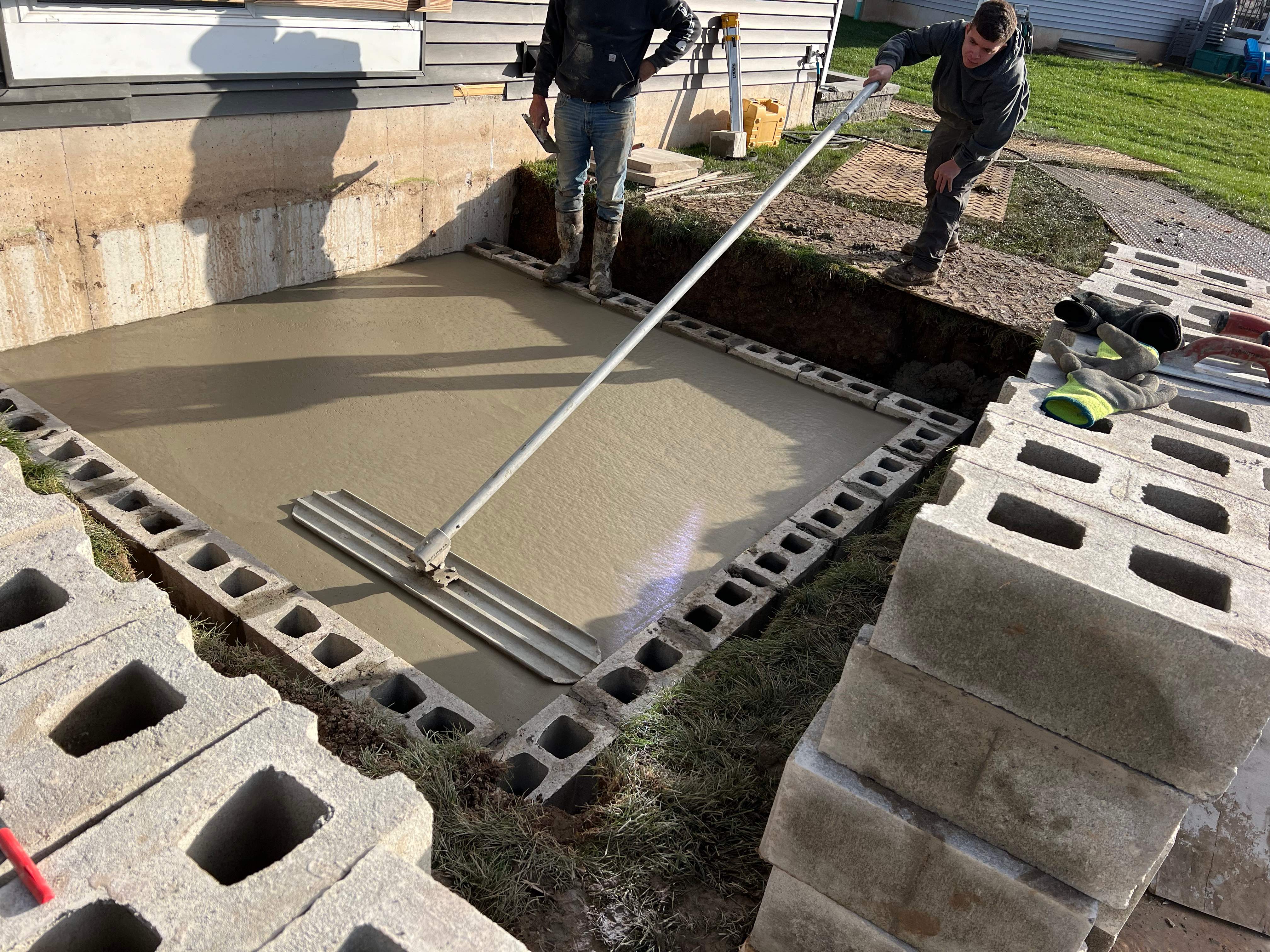 Block Foundation Addition by NG Masonry & Construction LLC