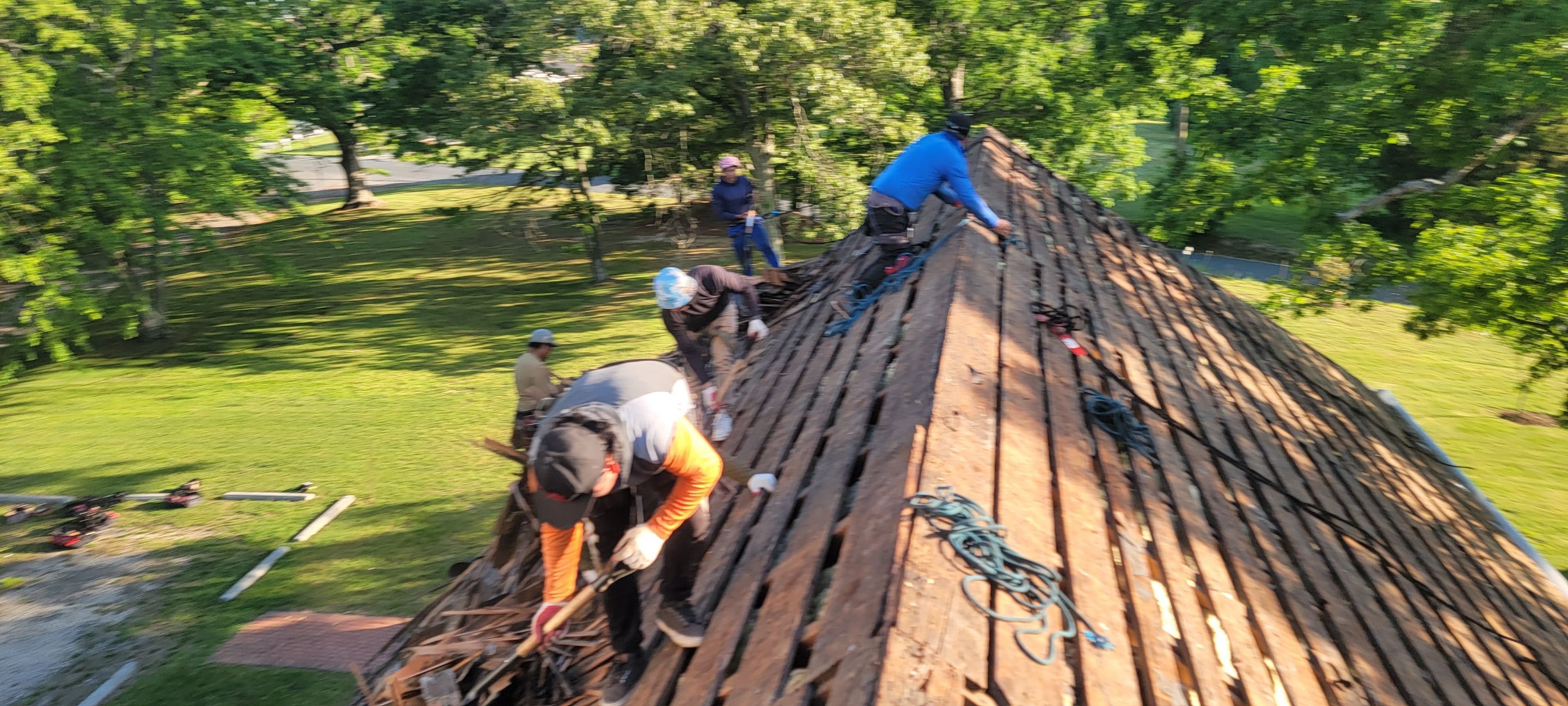 Church Roof Installation using GAF Slateline by ExteriorPros