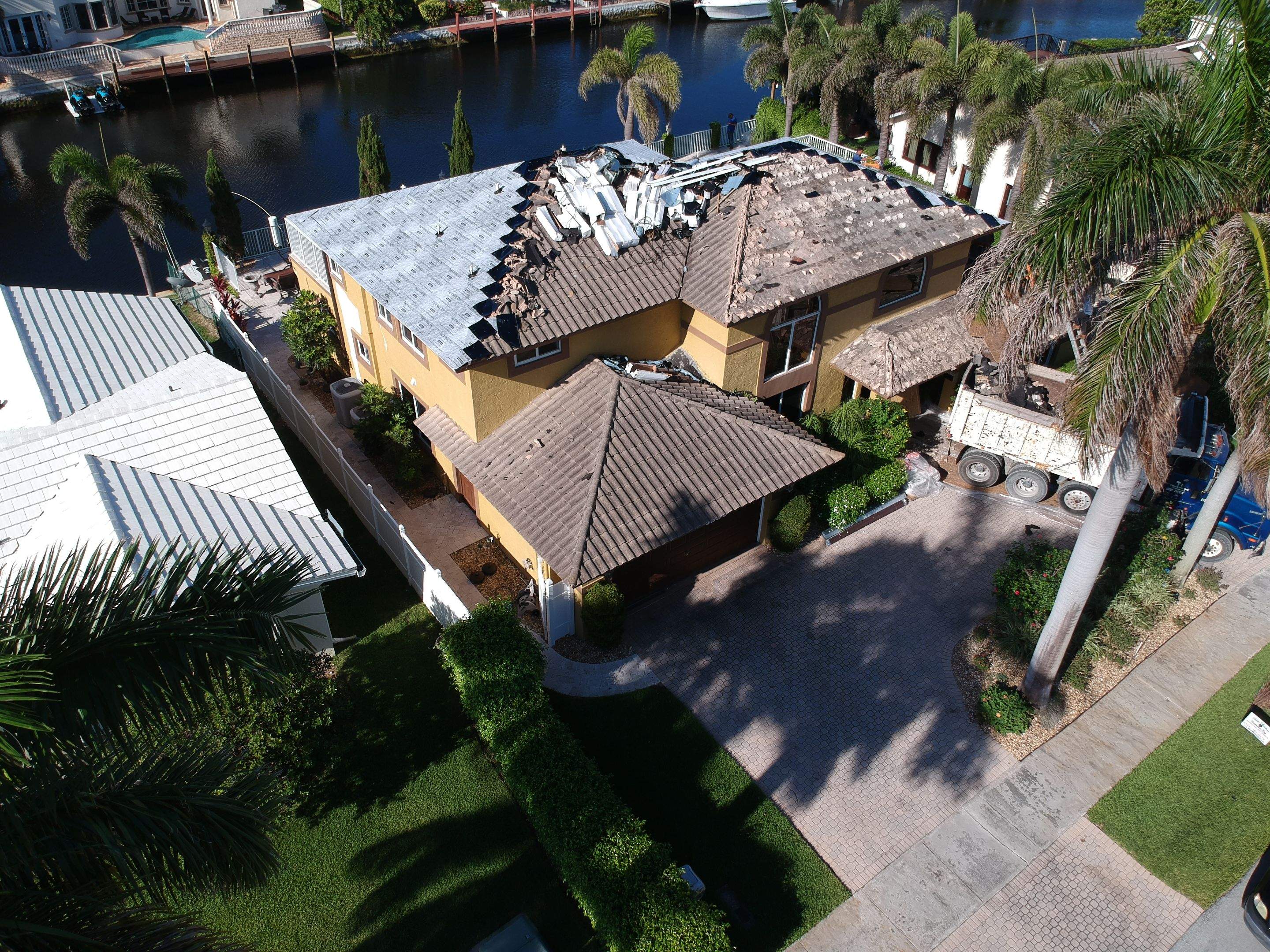 Residential Roofing Installation using Saxony 900 Slate by BLUES BROTHERS ROOFING