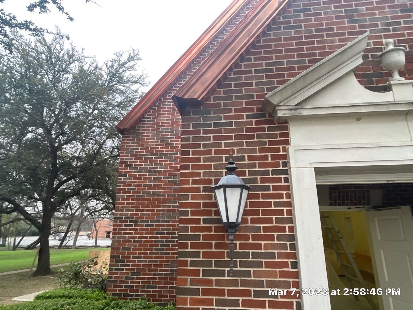 Custom Copper Standing Seam Roofing System  by Springtree Restoration 