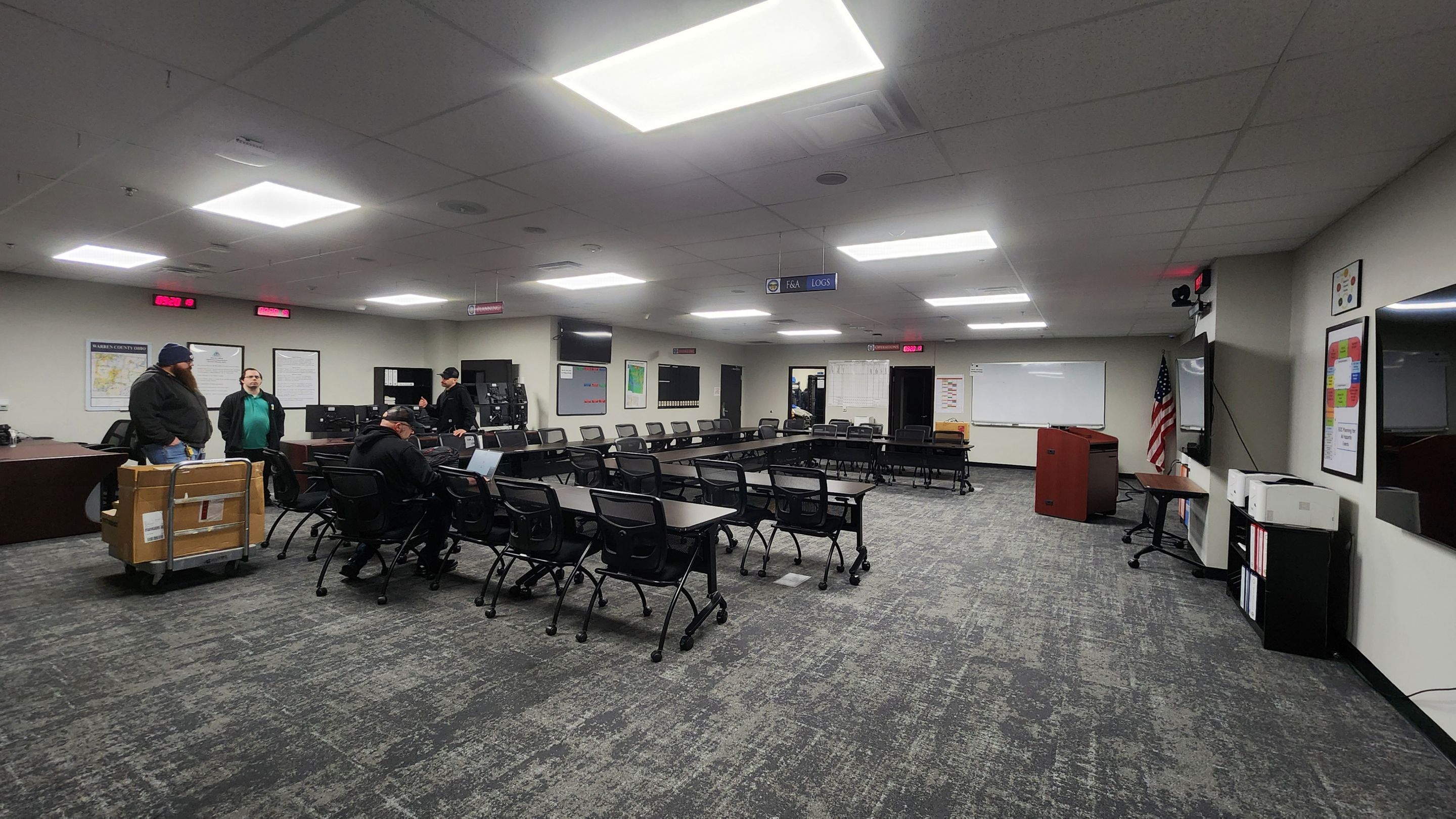 Advanced Commercial AV System Integration for Warren County EOC by Techkinect