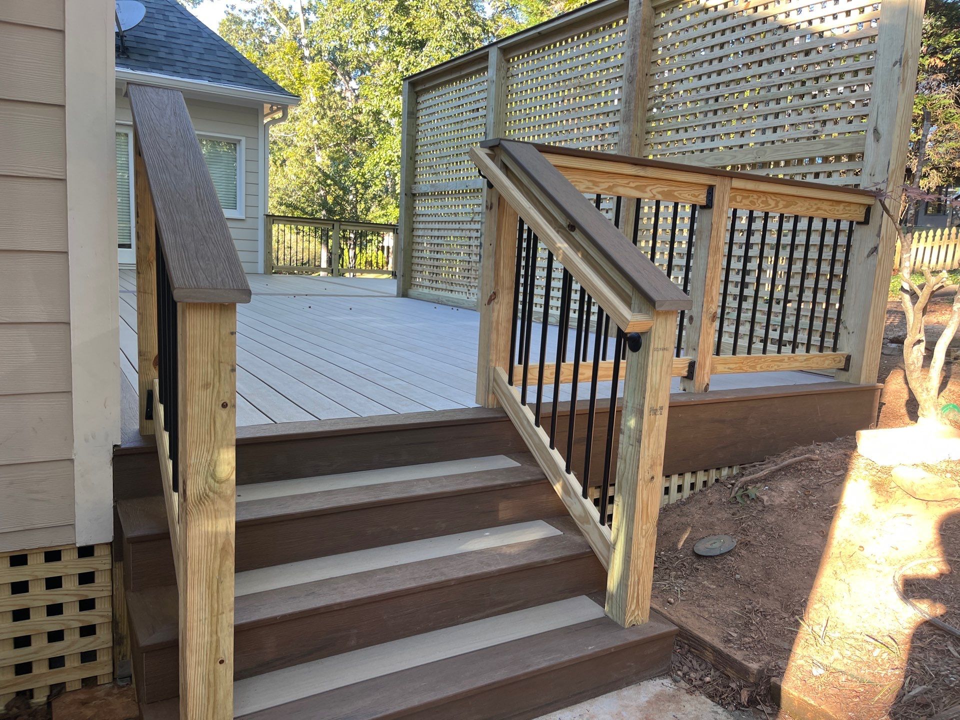 Marietta, GA Color Plus Siding Installation and Deck Build by Nelson Exteriors 