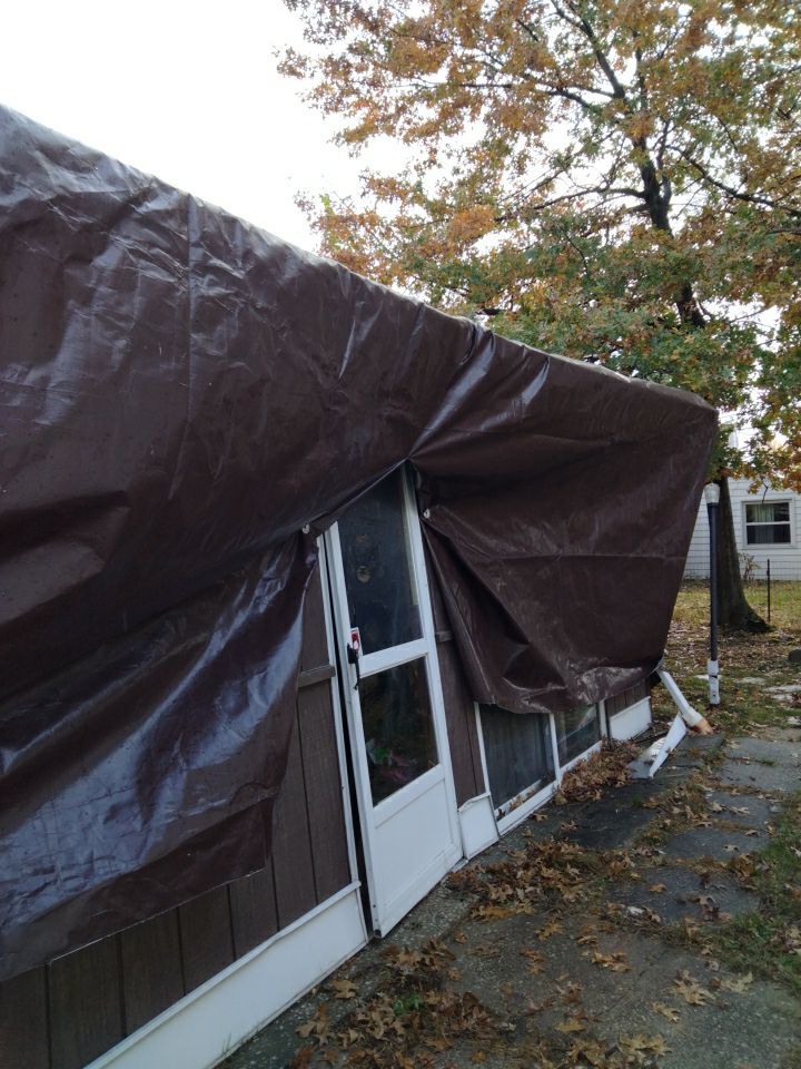 Tree Destroyed Patio Room by Absolute Roofing and Construction