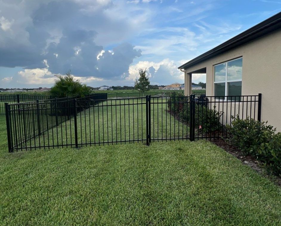 Parrish, FL  Black 3 Rail Aluminum Fence Installation by Asap fence and gates, LLC