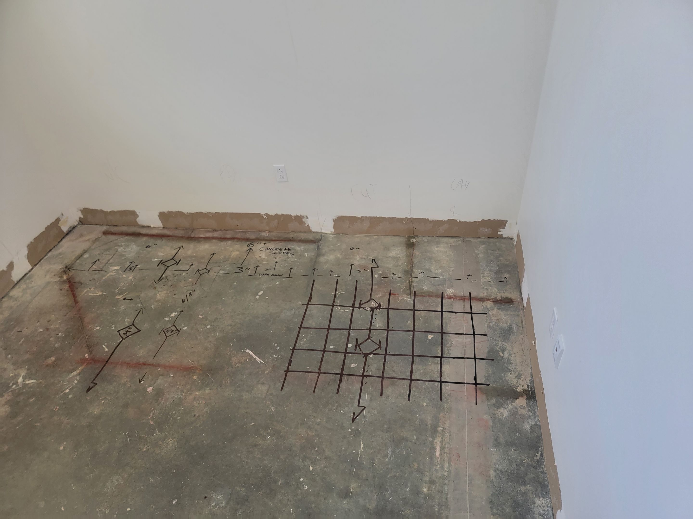 Concrete Scanning for new sewer line install by Alsip Locating Service, LLC
