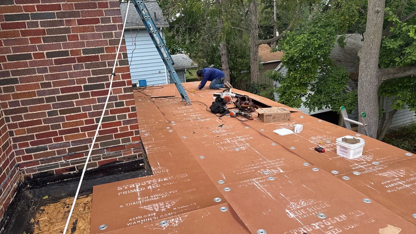 Roof Replacement using Owens Corning Colonial Slate by 180 Contractors