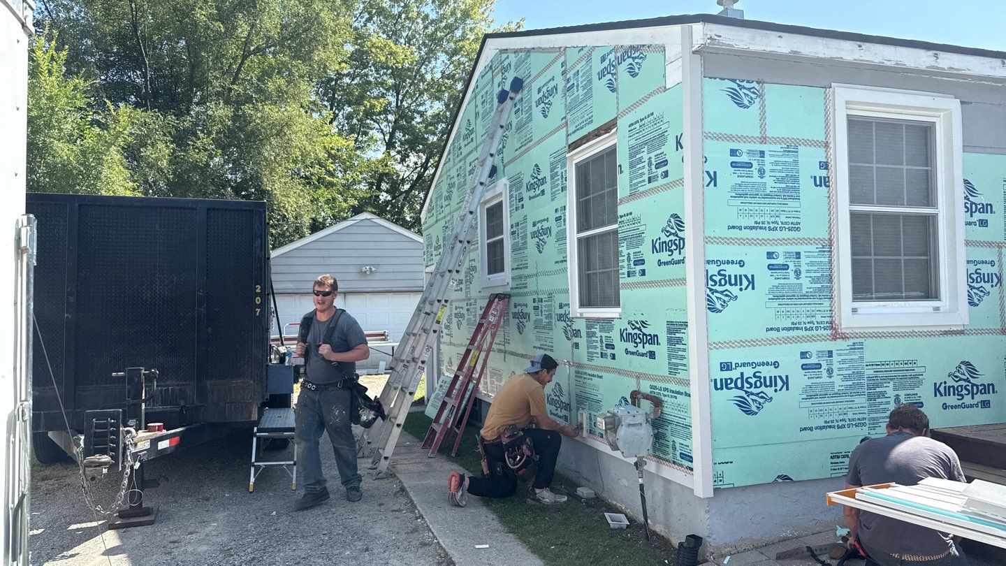 Siding Replacement using Alside D5" Platinum Grey by 180 Contractors