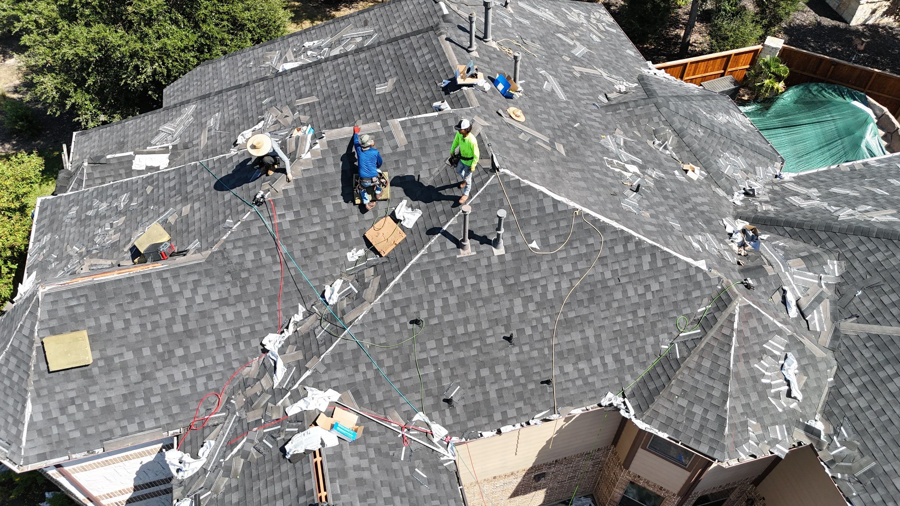 Residential Roofing Installation using IKO Dynasty by Core Four Roofing