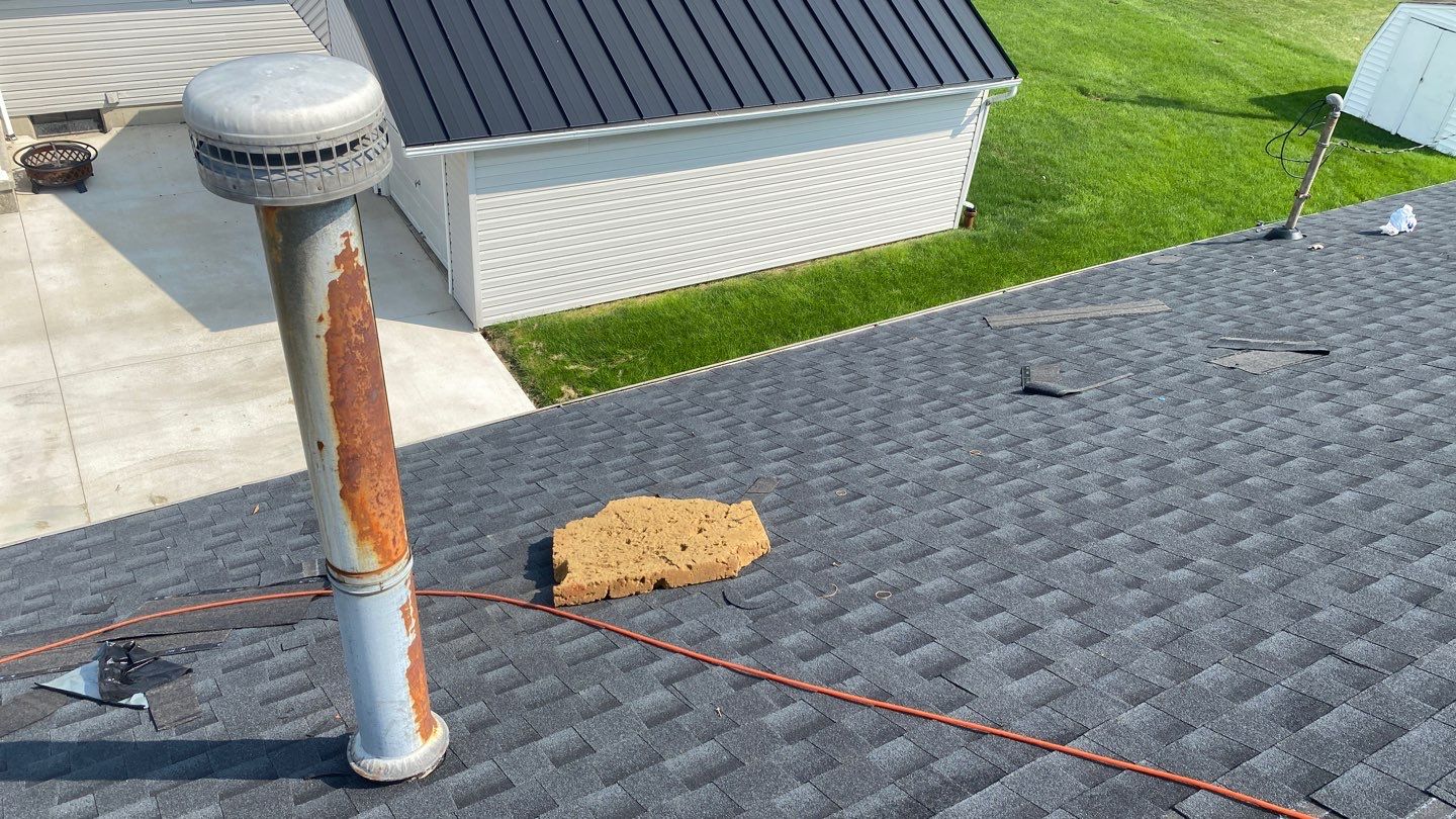 Residential Roofing Installation using GAF Timberline HDZ Charcoal by Nitro Roofing and Construction