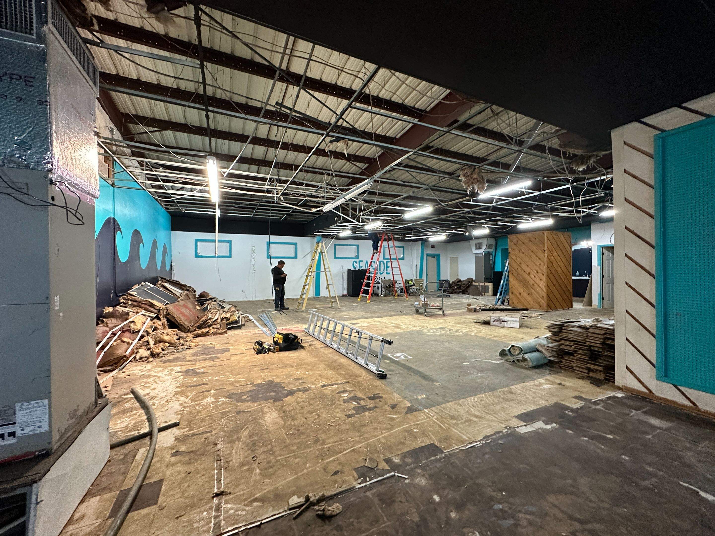 Commercial Indoor Golf Simulator Facility Buildout in Bradenton by Vertical General Contracting