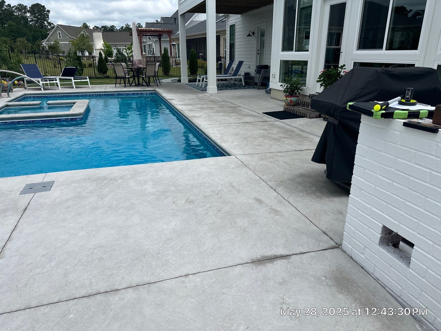 Pool Pavers using Concrete Sealant by DuraSeal