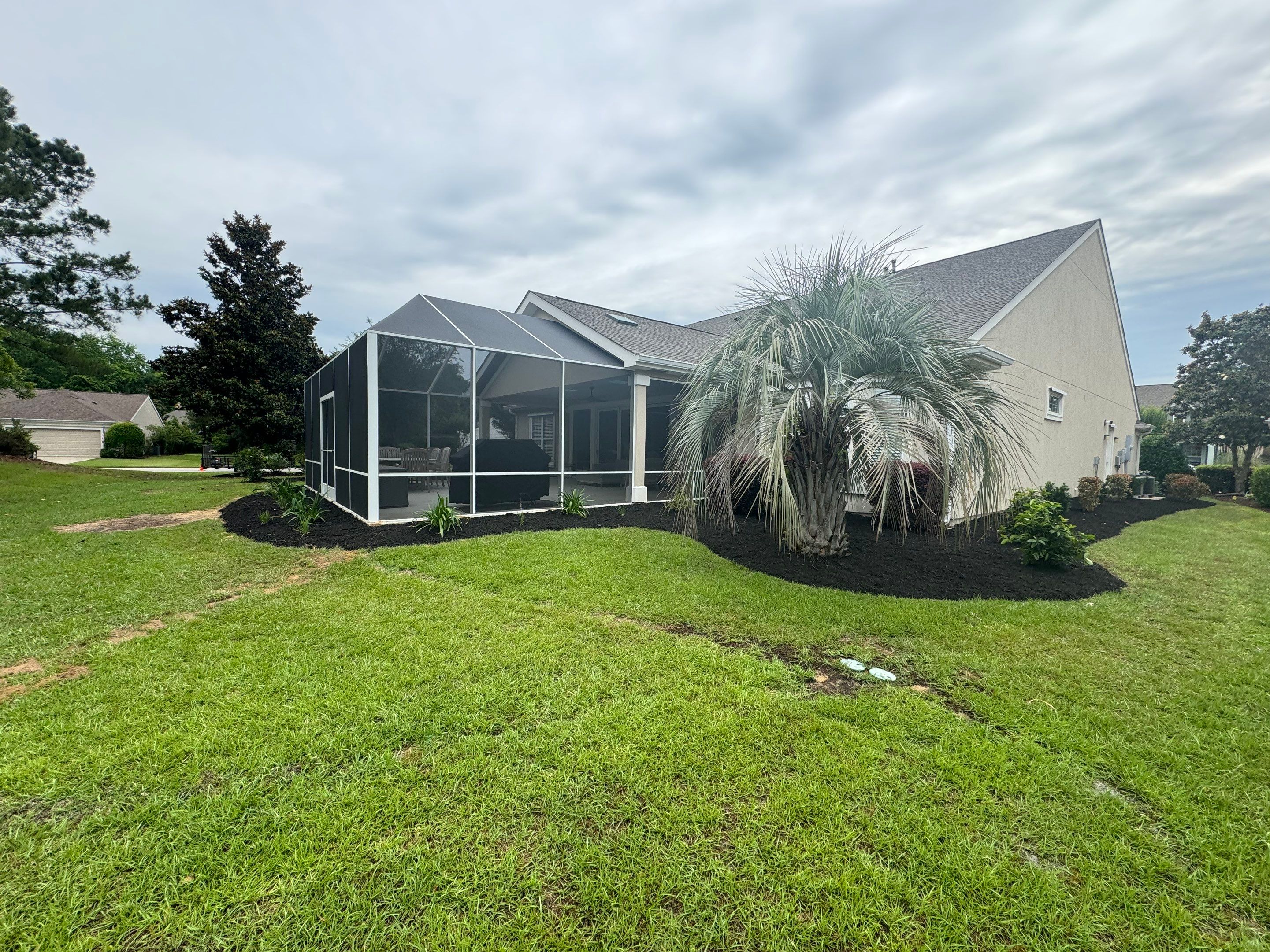 Residential Landscape Refresh and Full Mulch Installation by Lowcountry Scapes, LLC