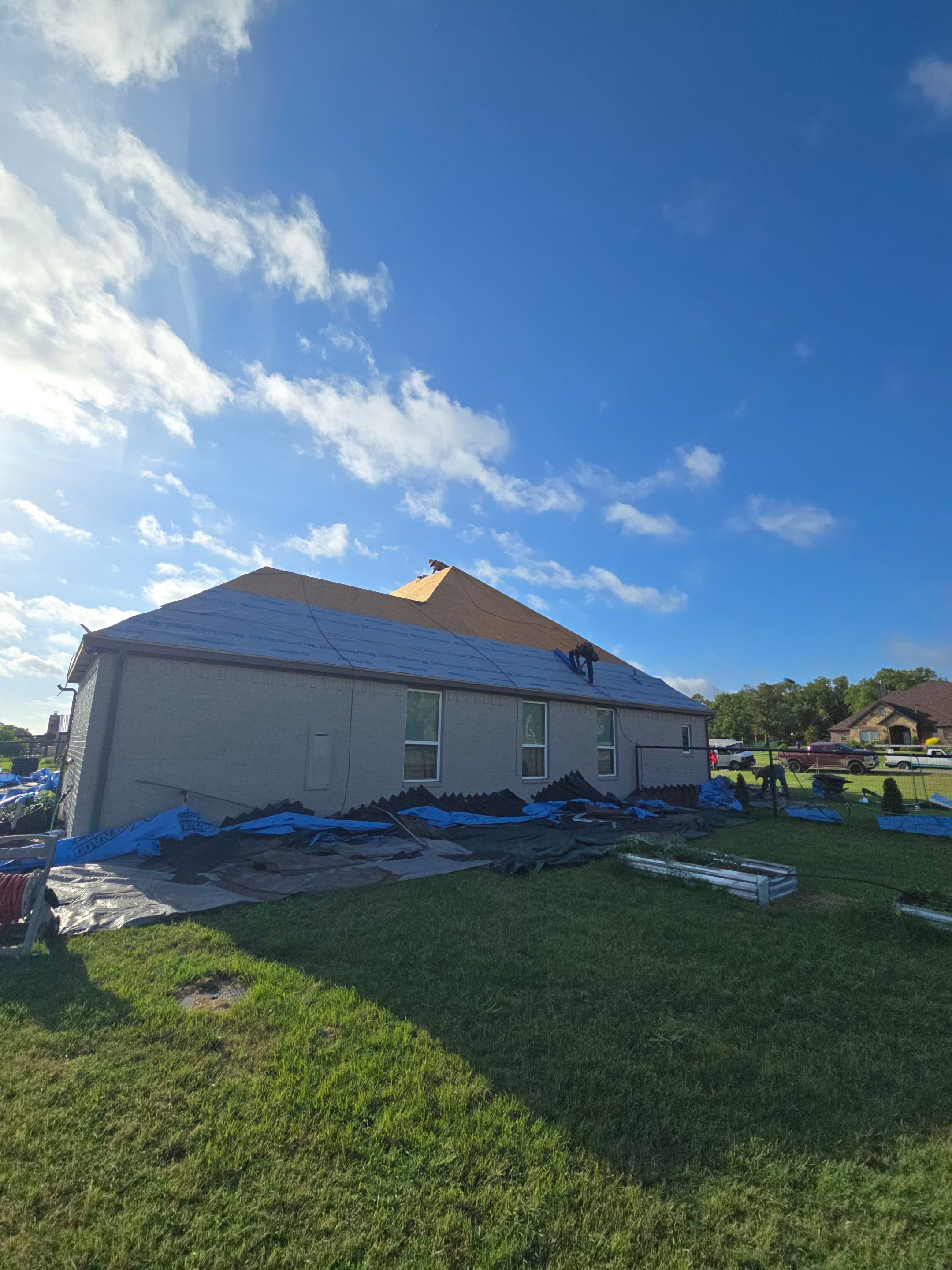 Architectural Shingle Roof Installation and Gutter Updates in Springtown by Berry Good Roofing