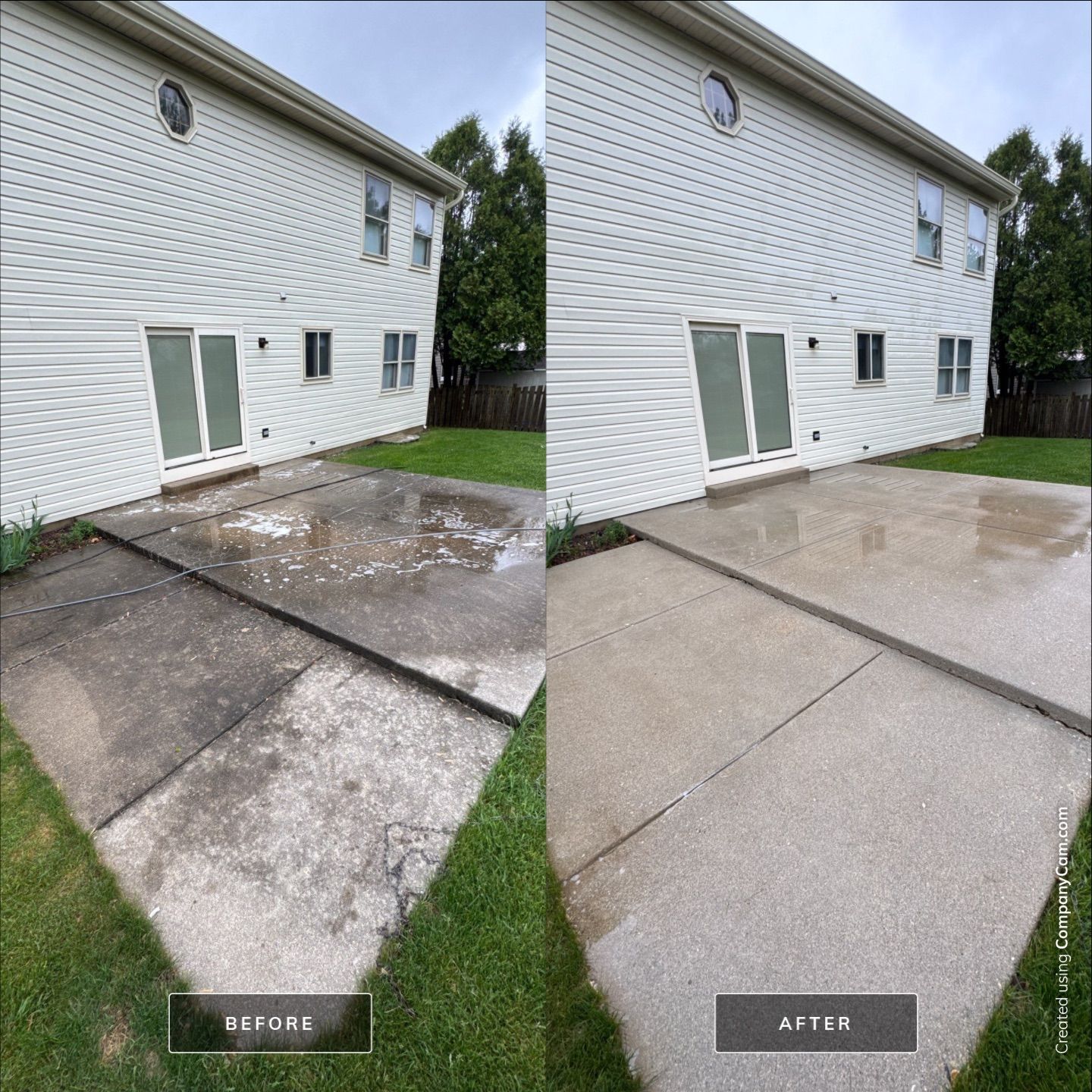 Project in Island Lake by Simmons Power & Soft Washing