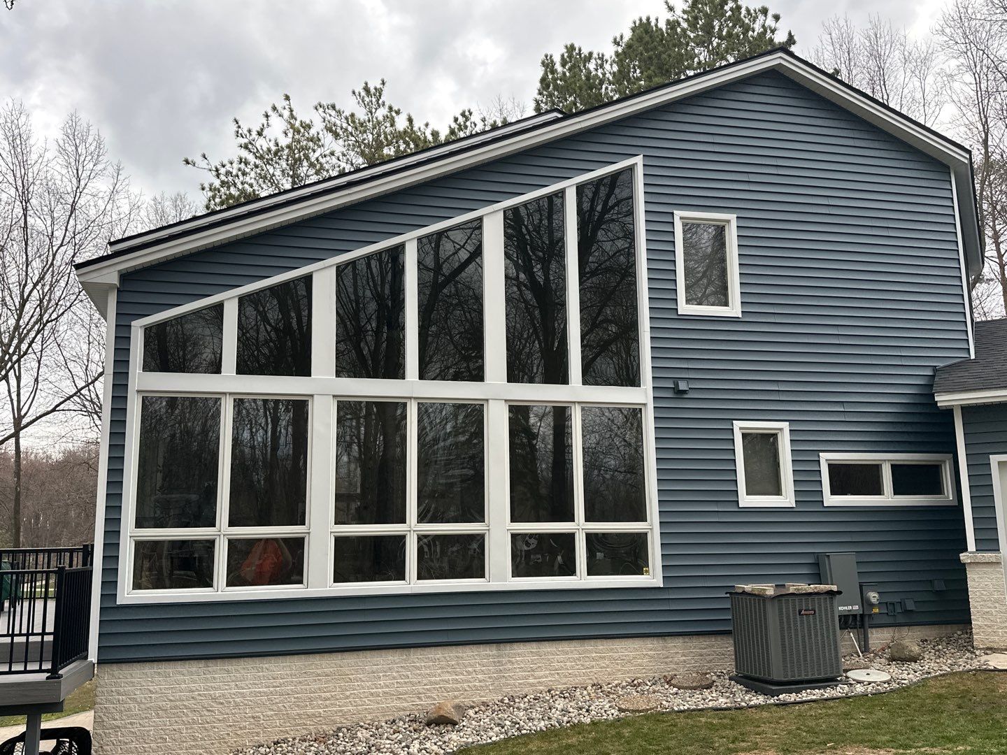 Siding Replacement using Certainteed Monogram D5 Pacific Blue by 180 Contractors