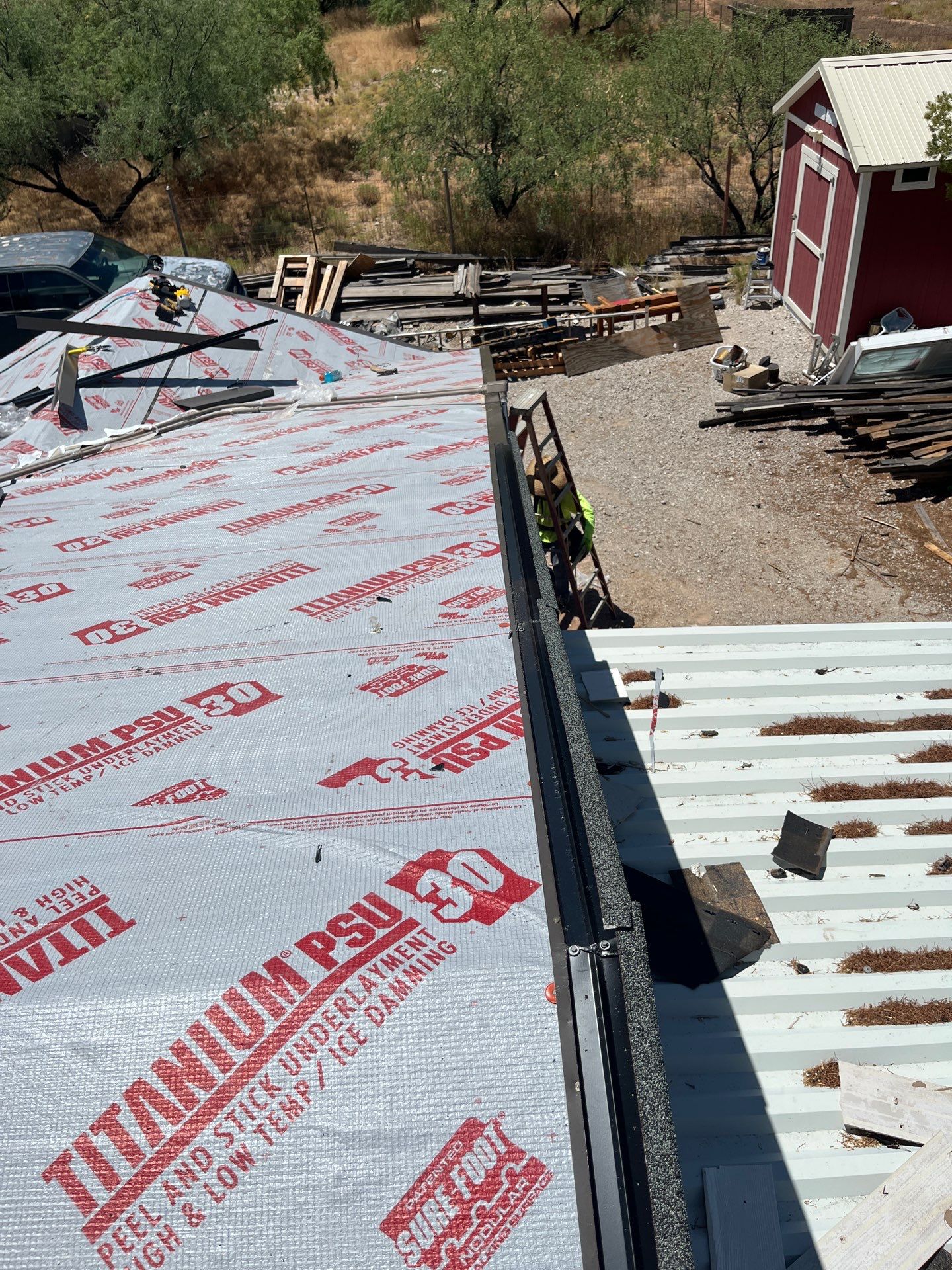 Storm Gray Stone Coated Steel by Reimagine Roofing