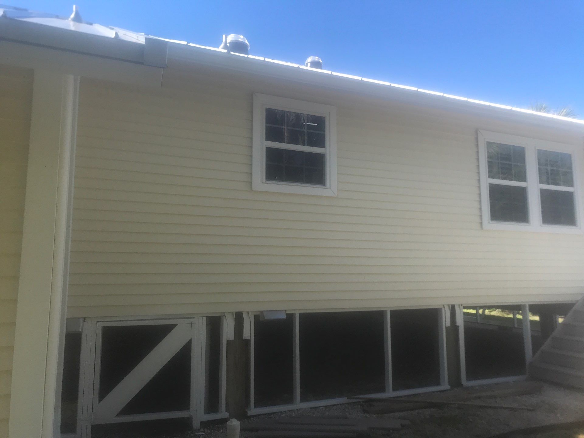 White K-Style Gutters for Beach Homes in Sanibel FL by Gutter Professors