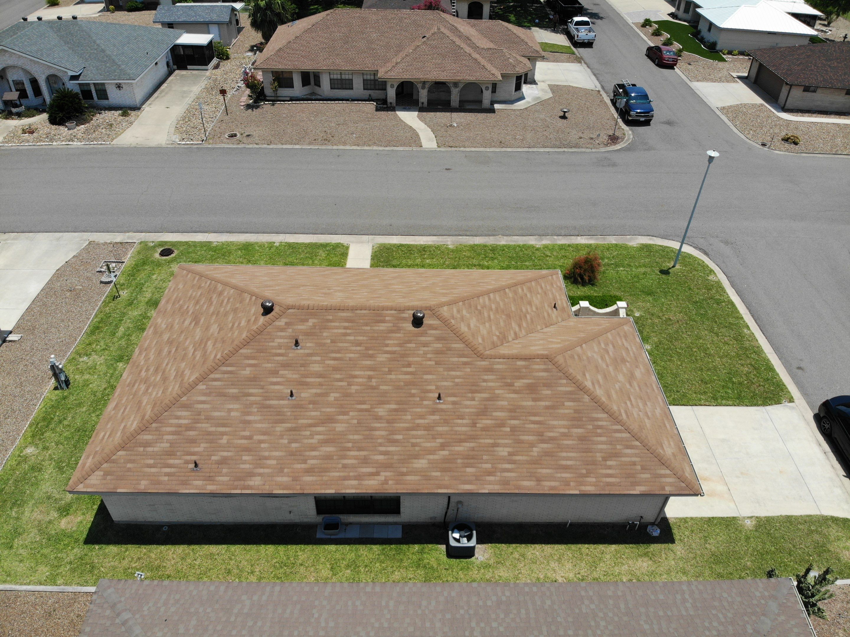 3 Tab Shingle Roof using Owens Corning Supreme by Bison Roofing