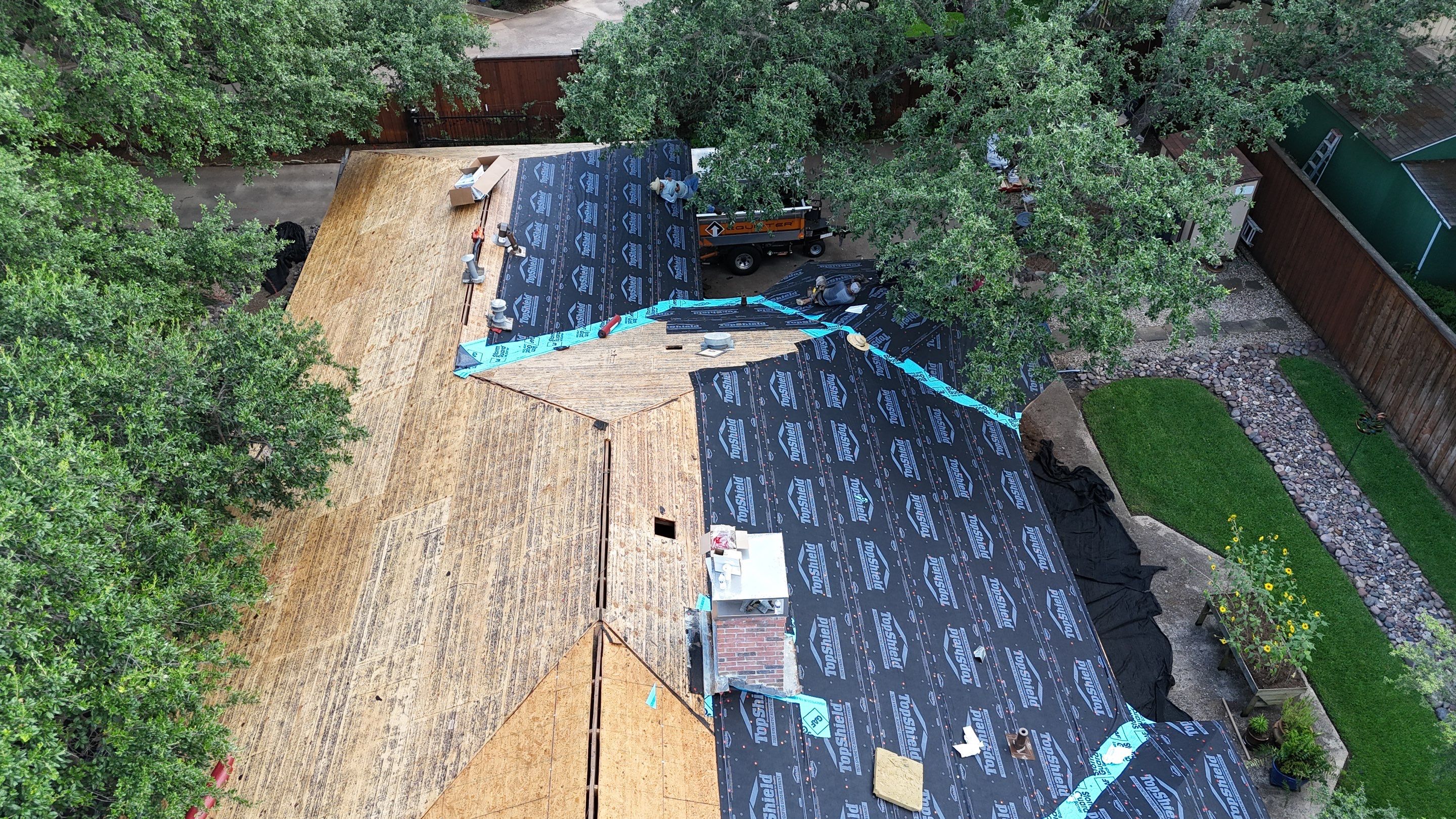 Decra Shake XD Install and Full General Contracting project in one of Arlington's beautiful communities by First United Roofing & Construction