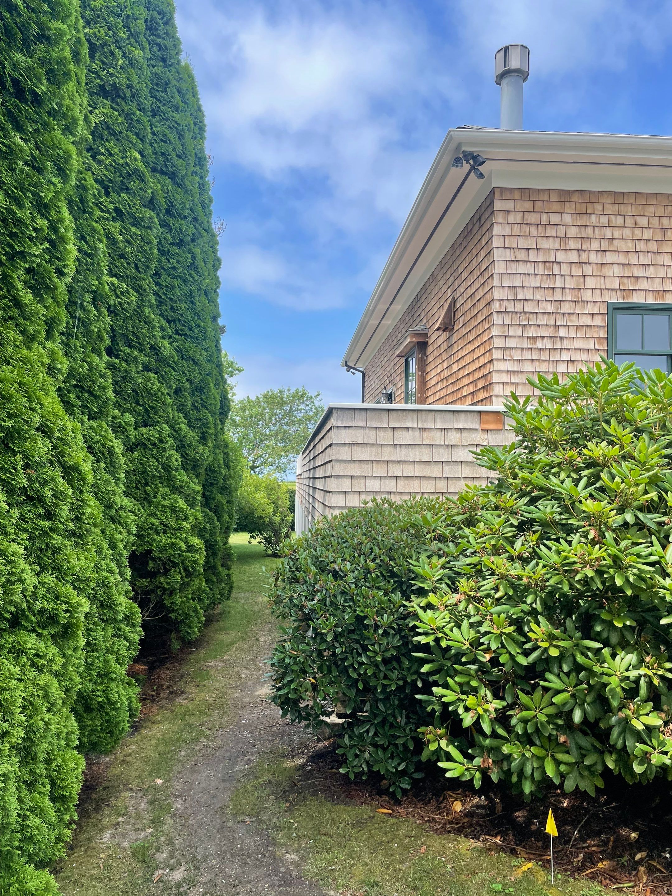 Half Round Aluminum Gutters Installed in Falmouth, MA by Gutter Pro Enterprises