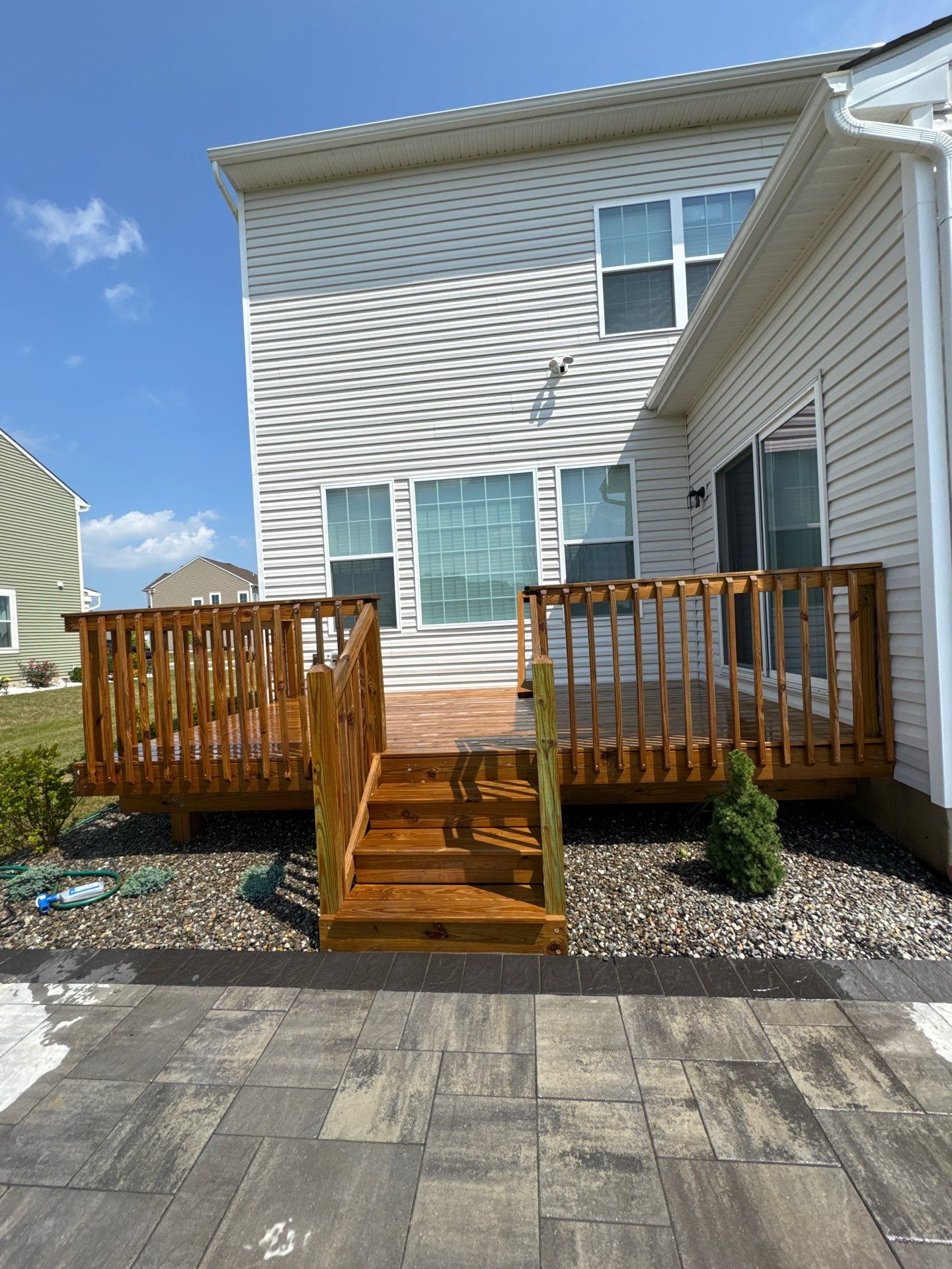 Belgard Patio Showcase + Deck Refinish & Outdoor Lighting | Delaware Outdoor Living by Studio G Indoor Spaces & Outdoor Living