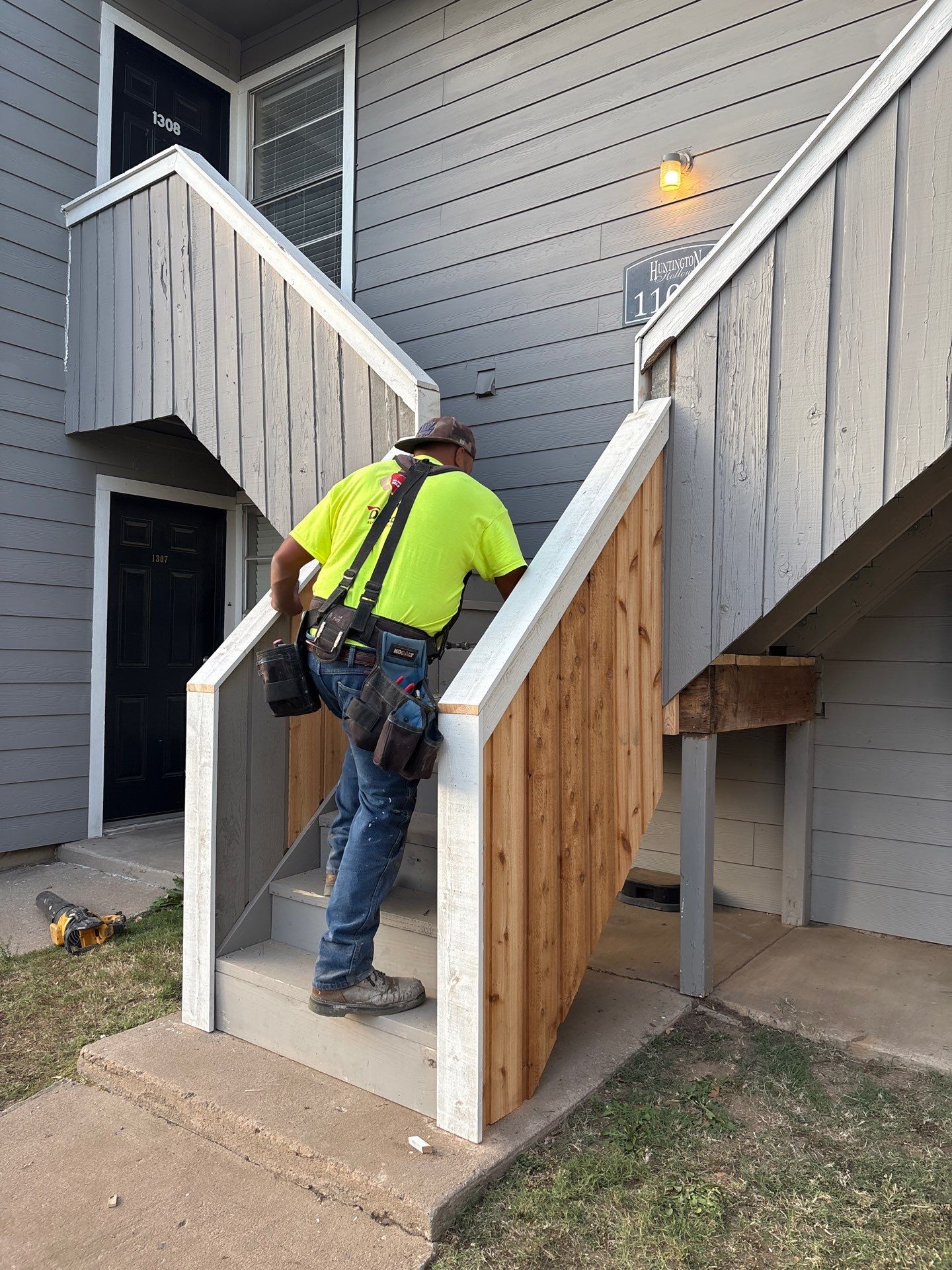 Stair Restoration Project in Tulsa by Decor Roofing & Restoration
