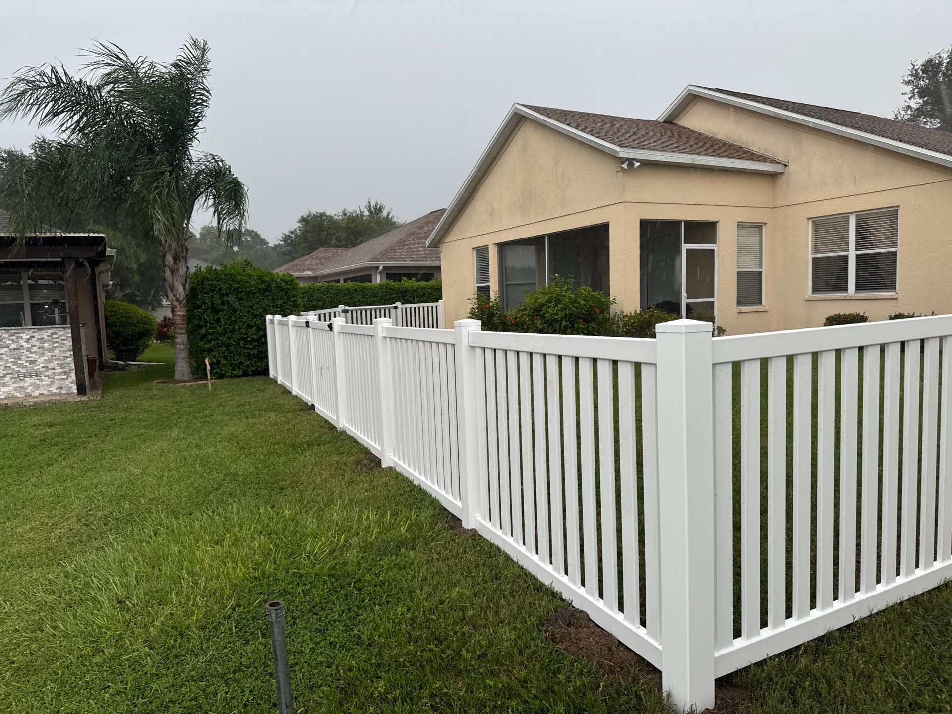 Vinyl Fence Installation using 6Ft White Vinyl Privacy and Picket Fence by Asap fence and gates, LLC