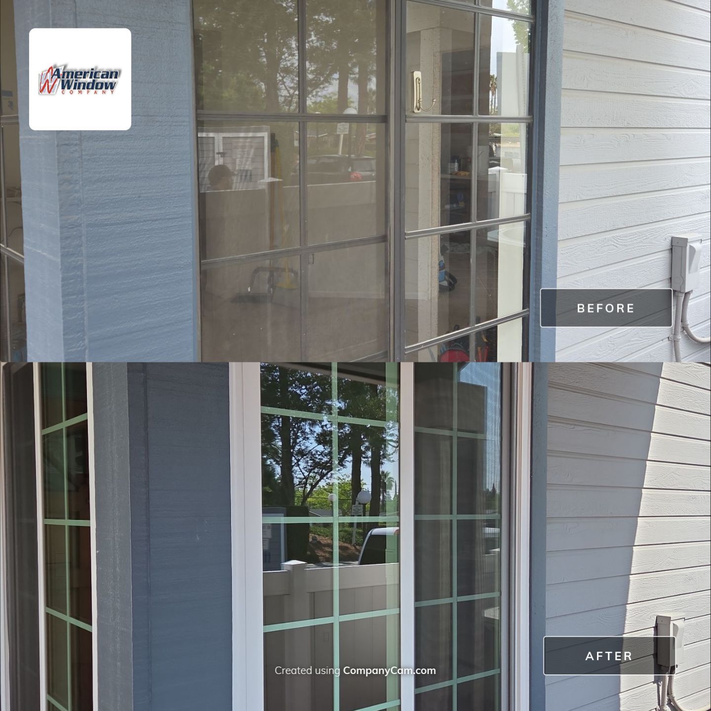 Window Installation using Milgard V300 Trinsic with grids by American Window Company