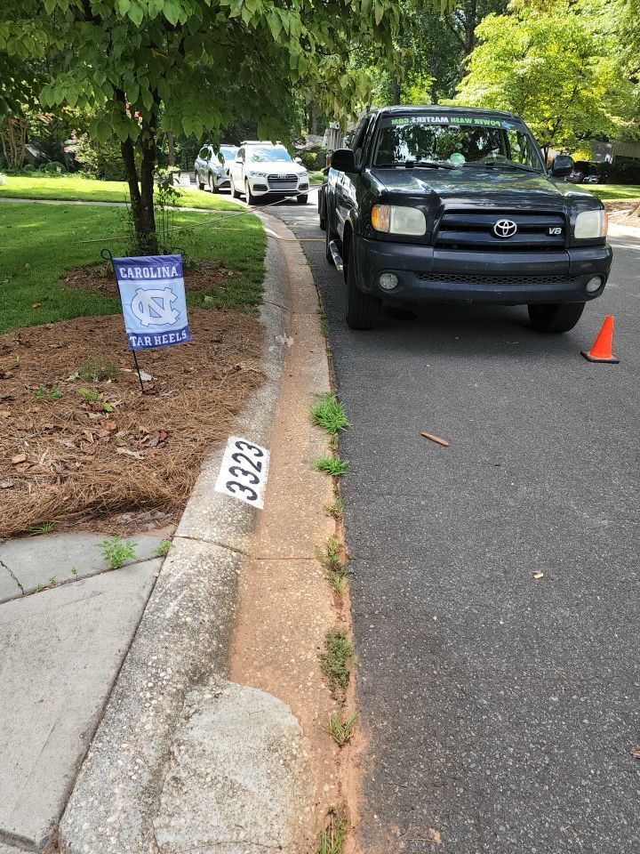 concrete Clean using cleaner by Power Wash Masters LLC