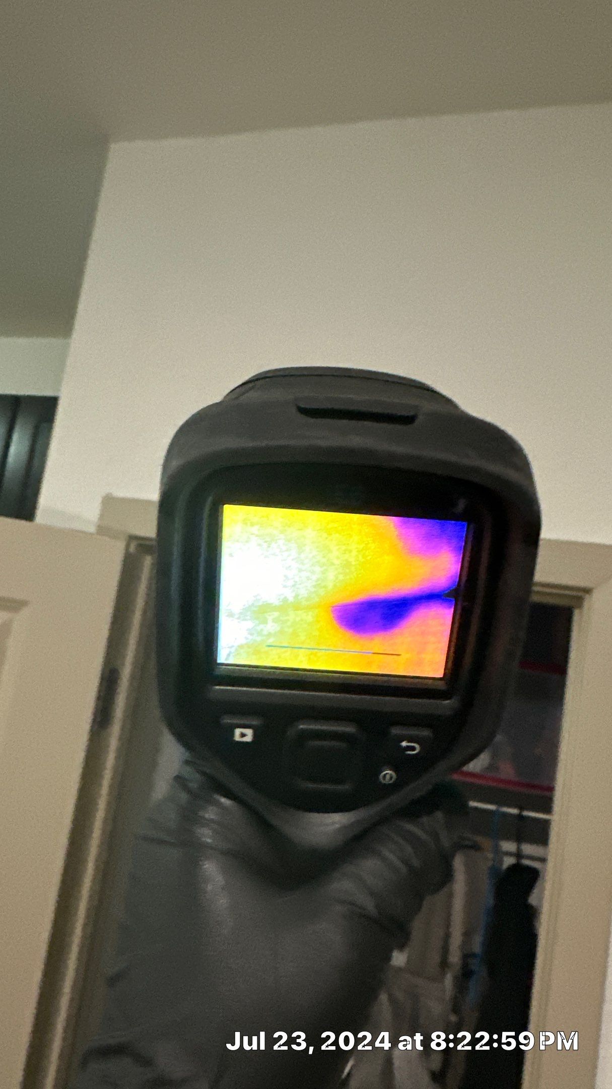 Performing testing for a young family with a 2 week old baby in their apartment by Building performance Solutions LLC