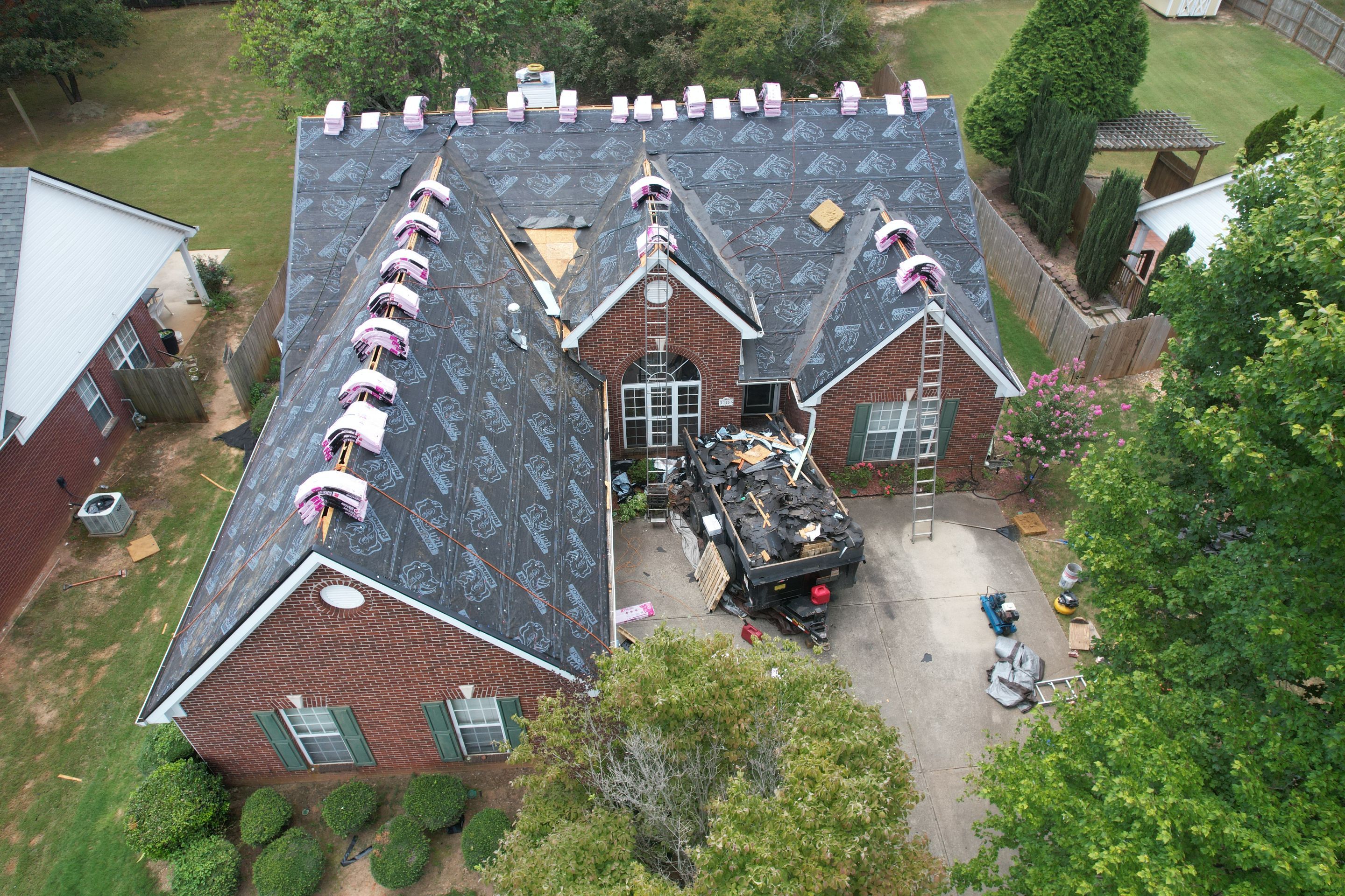 Residential Roof Replacement using Owens Corning Onyx Black by Inspector Roofing and Restoration