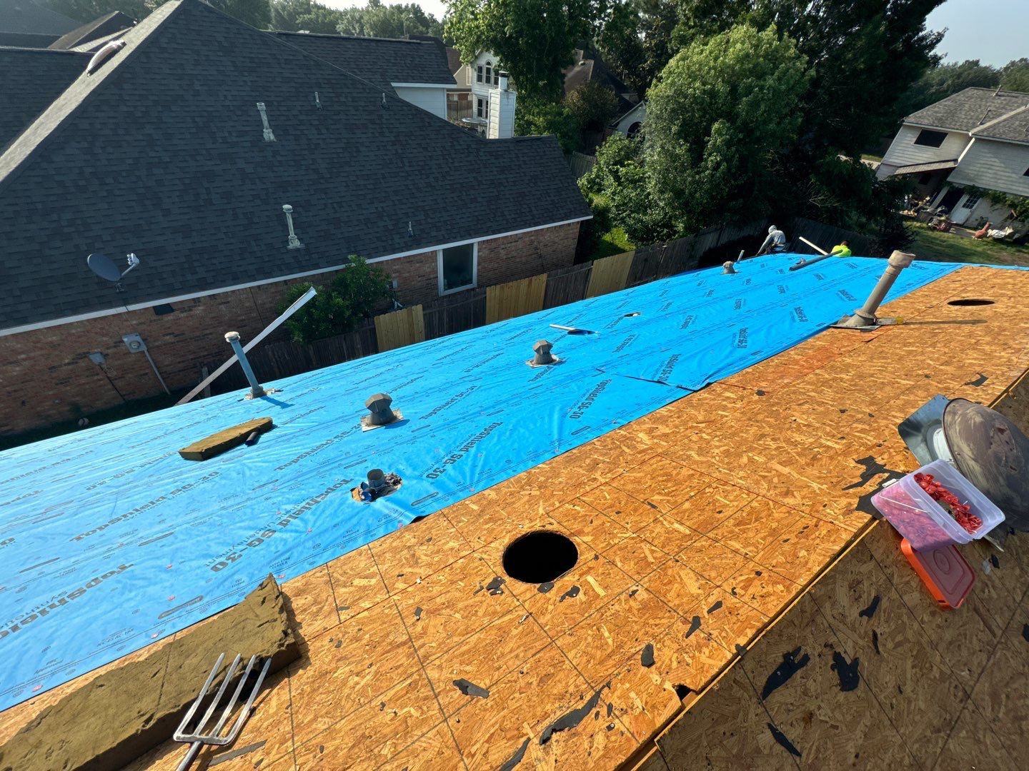 Residential Roofing & Gutter Installation using IKO Dynasty by Core Four Roofing
